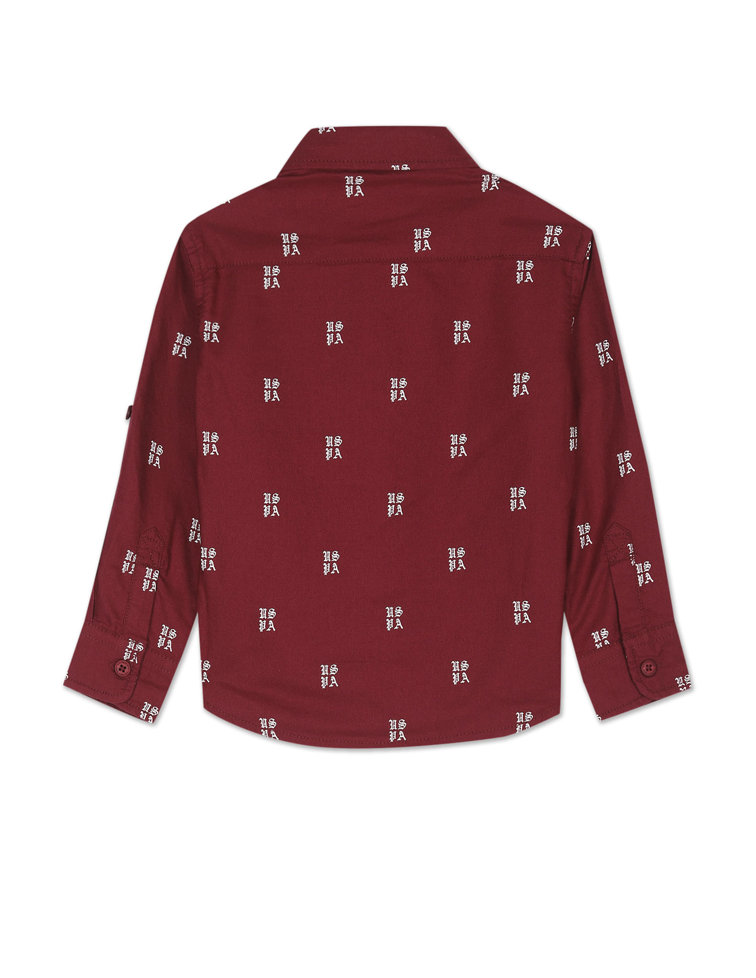 U.S. Polo Assn. Kids Boys Convertible Sleeve Cotton Shirt