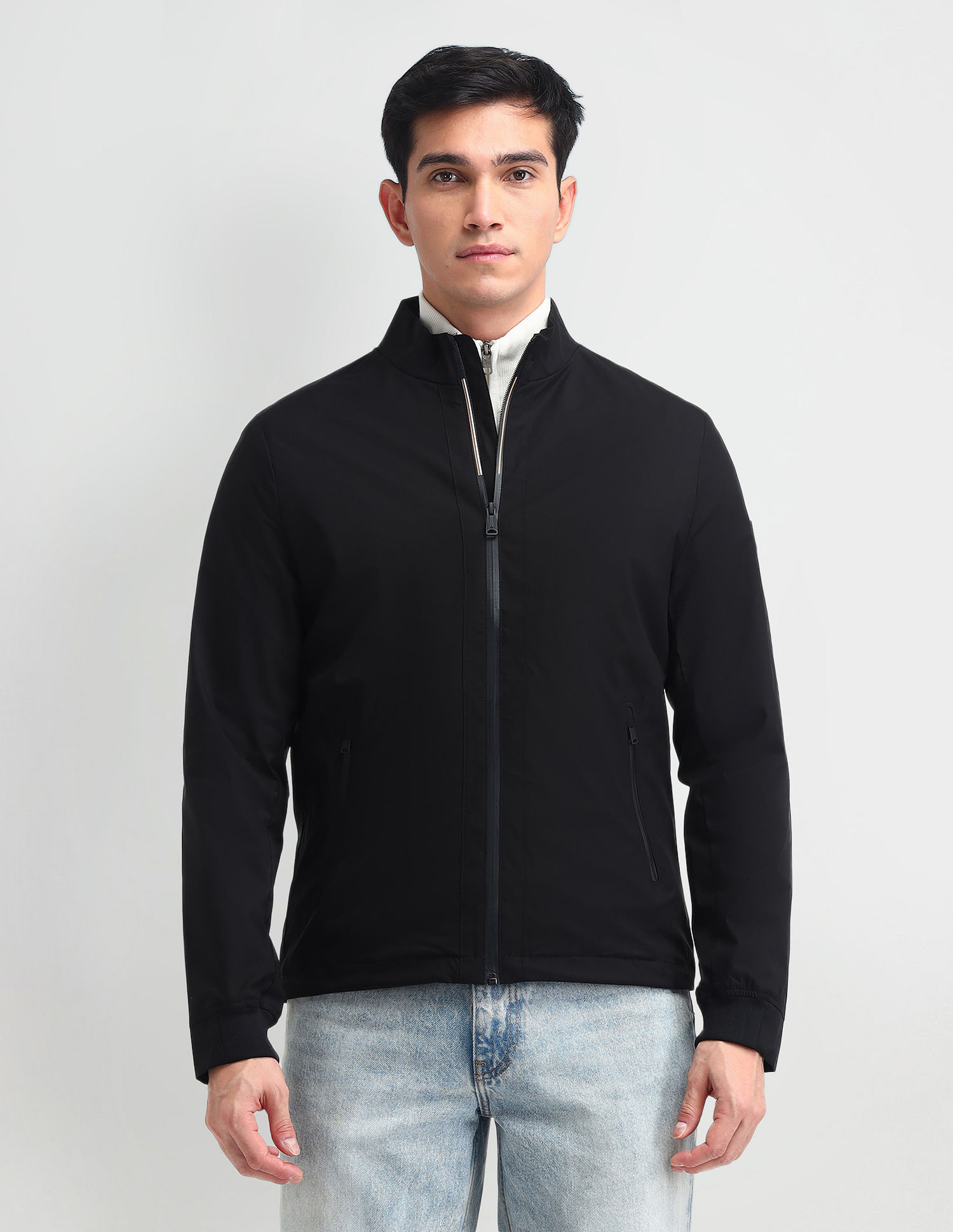 Arrow Sport High Neck Zip Up Wind Cheater