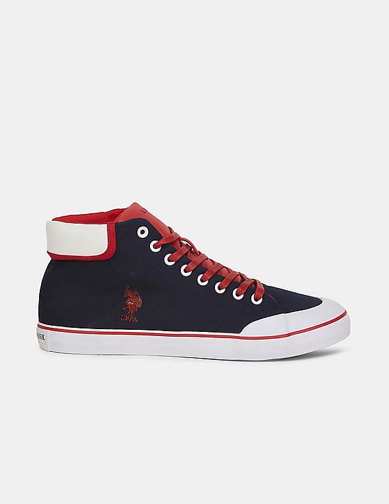 U.S. Polo Assn. Men Mid Top Arion Canvas Sneakers