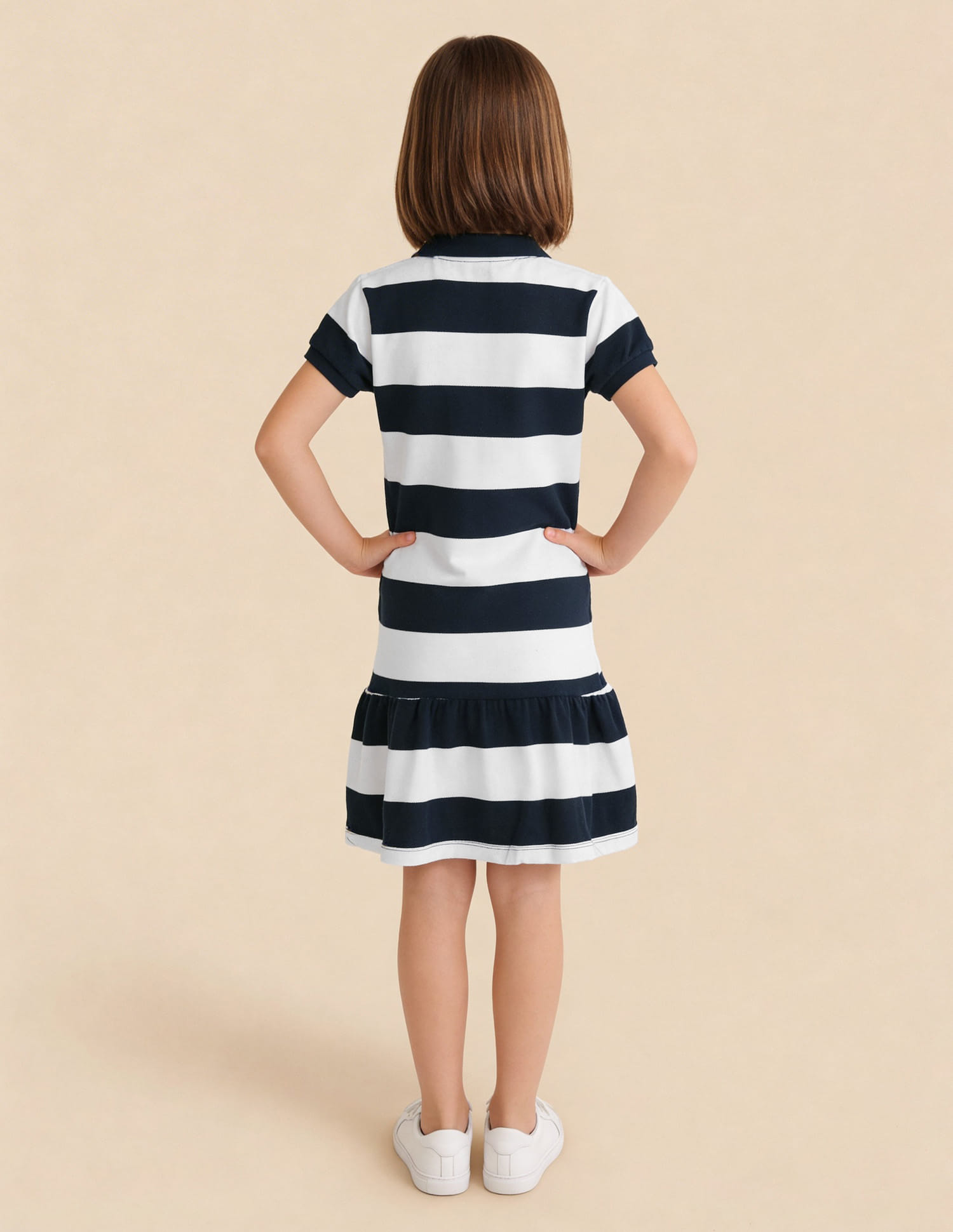 Buy U.S. Polo Assn. Kids Horizontal Striped A-Line Dress - NNNOW.com