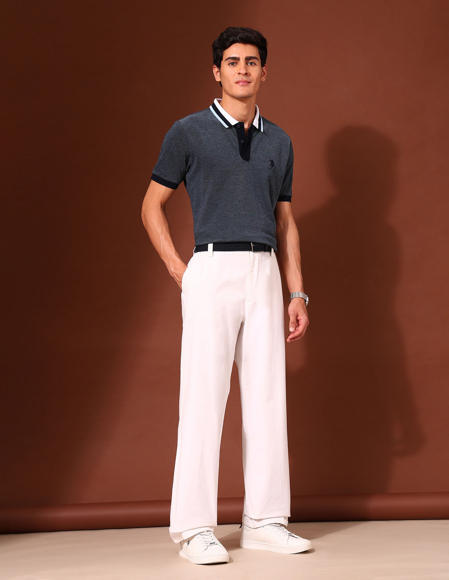 U.S. Polo Assn. Slim Fit Working Holiday Polo Shirt