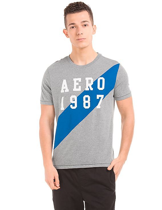 Aeropostale Brand Print Regular Fit T-Shirt