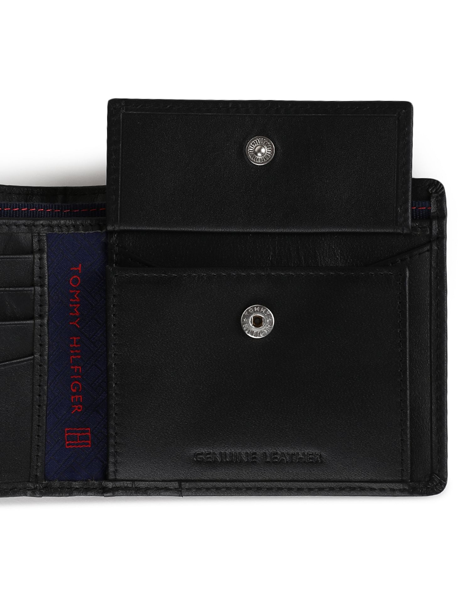 Buy Tommy Hilfiger Bi Fold Solid Leather Wallet NNNOW