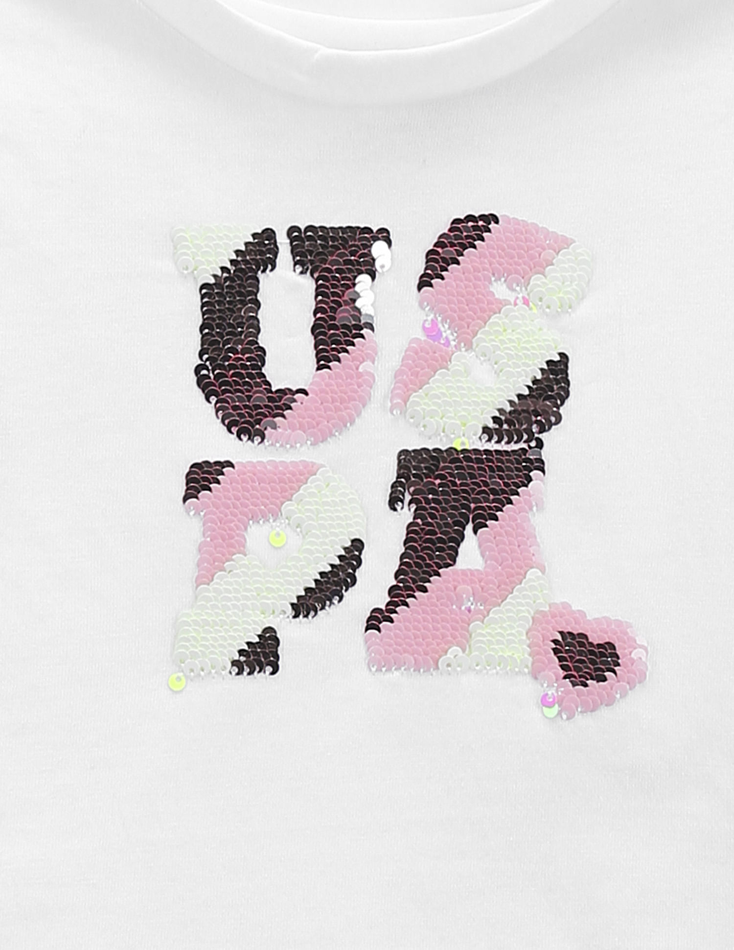 U.S. Polo Assn. Kids Girls Flip Sequin T-Shirt