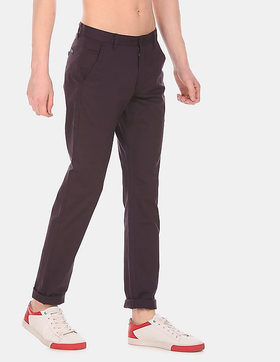 Theory Womens Mid Rise Flat Front Stretch Twill Slim Pants Purple Size -  Shop Linda's Stuff