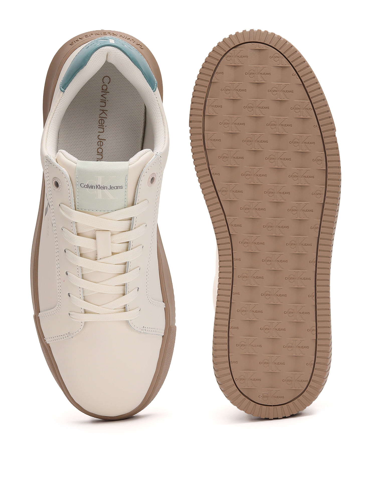 Buy Calvin Klein Men Leather Colour Block Sneakers - NNNOW.com