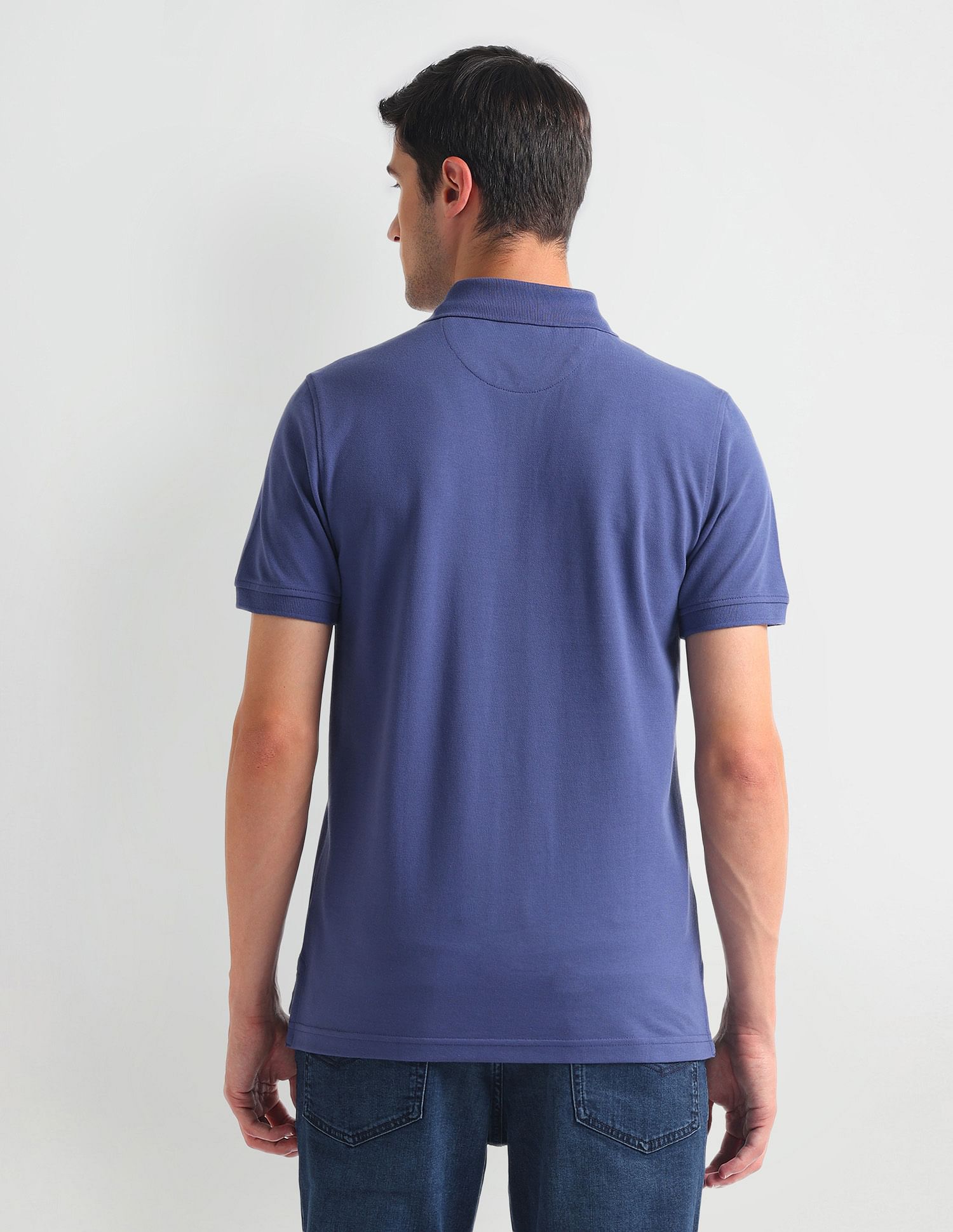 Arrow Sports Solid Cotton Polo Shirt