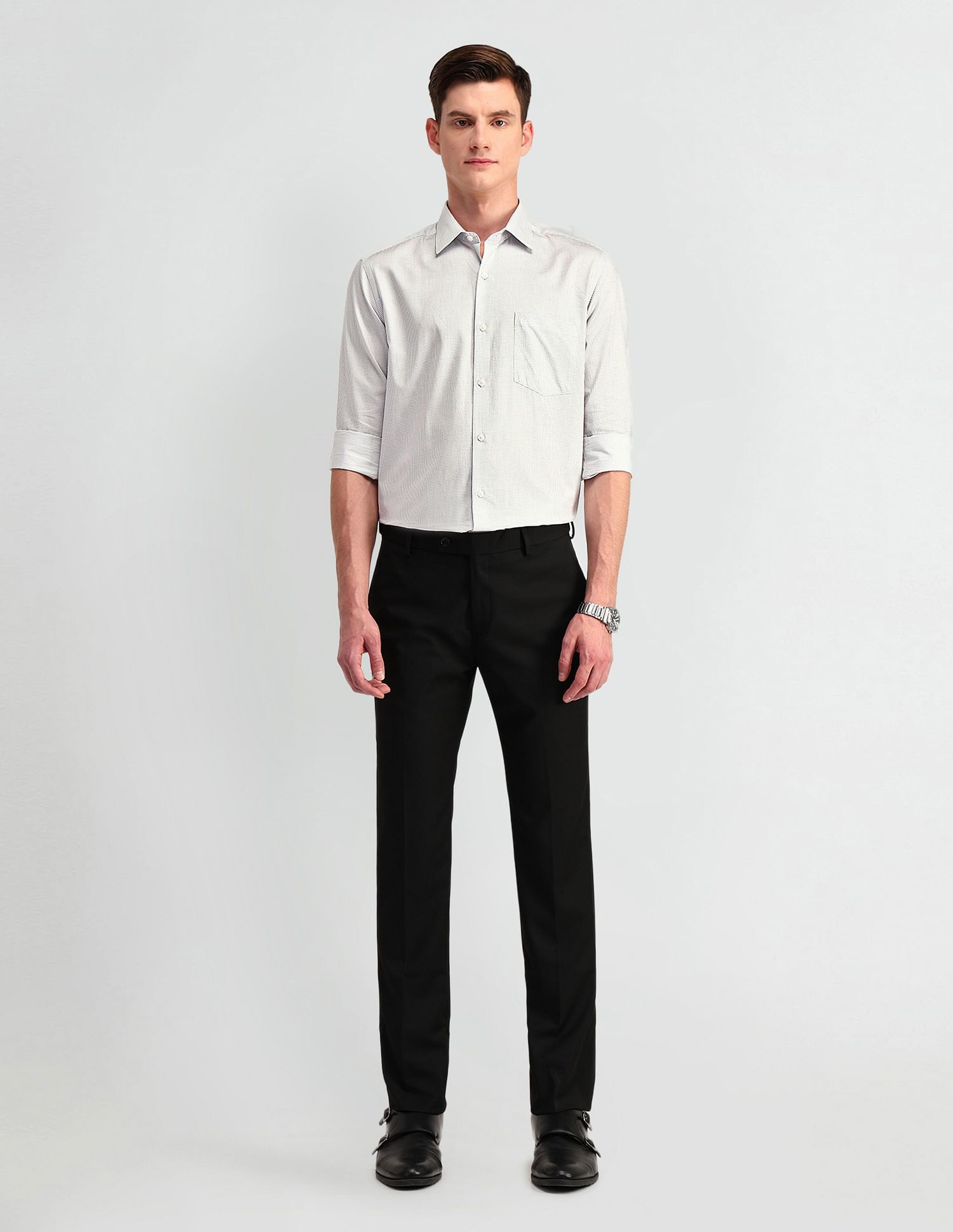 Arrow Graphic Print Cotton Shirt