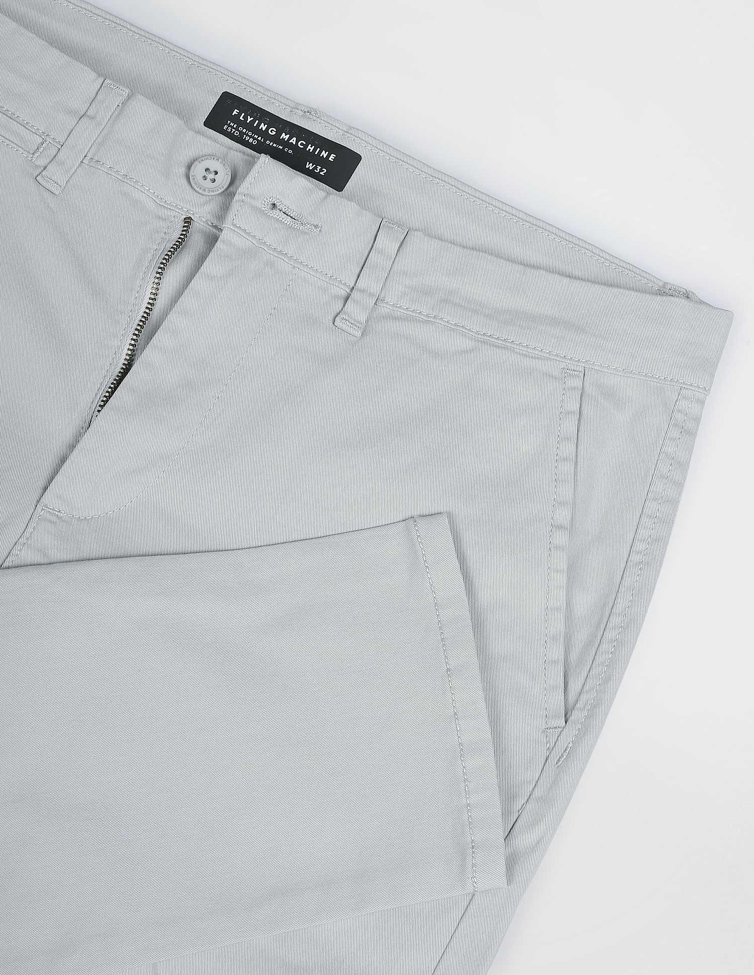 Flying Machine Twill Solid Trousers