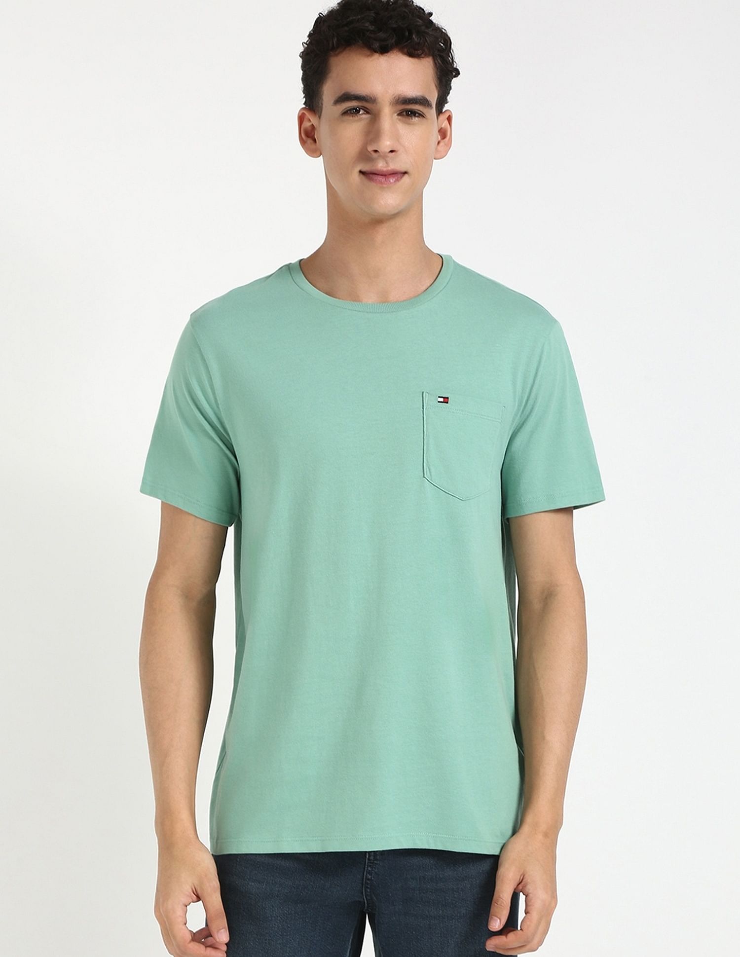 Tommy Hilfiger Solid Regular-Fit Cotton T-Shirt