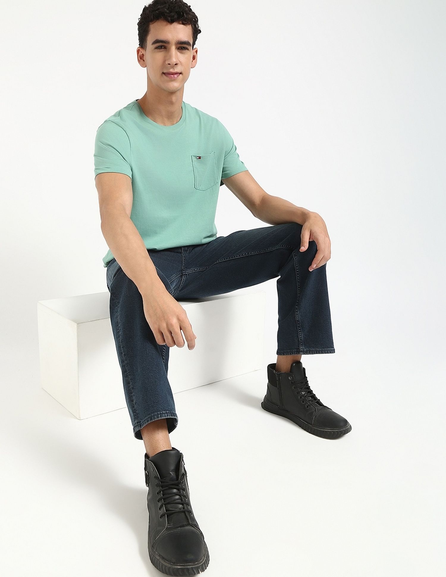 Tommy Hilfiger Solid Regular-Fit Cotton T-Shirt