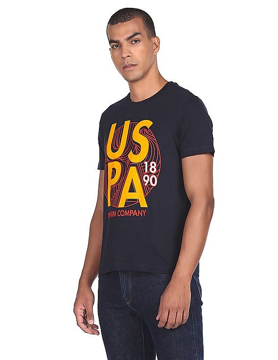 U.S. Polo Assn. Denim Co. Brand Print Cotton T-Shirt