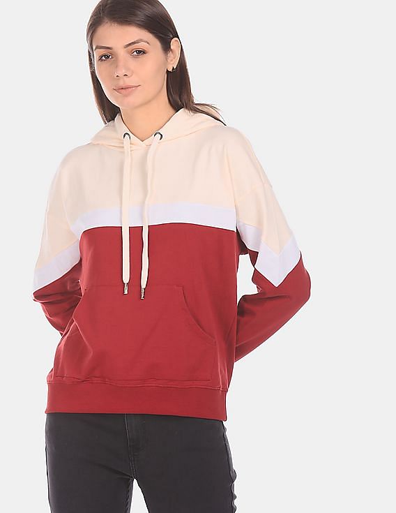 Womens colour block on sale sweatshirt