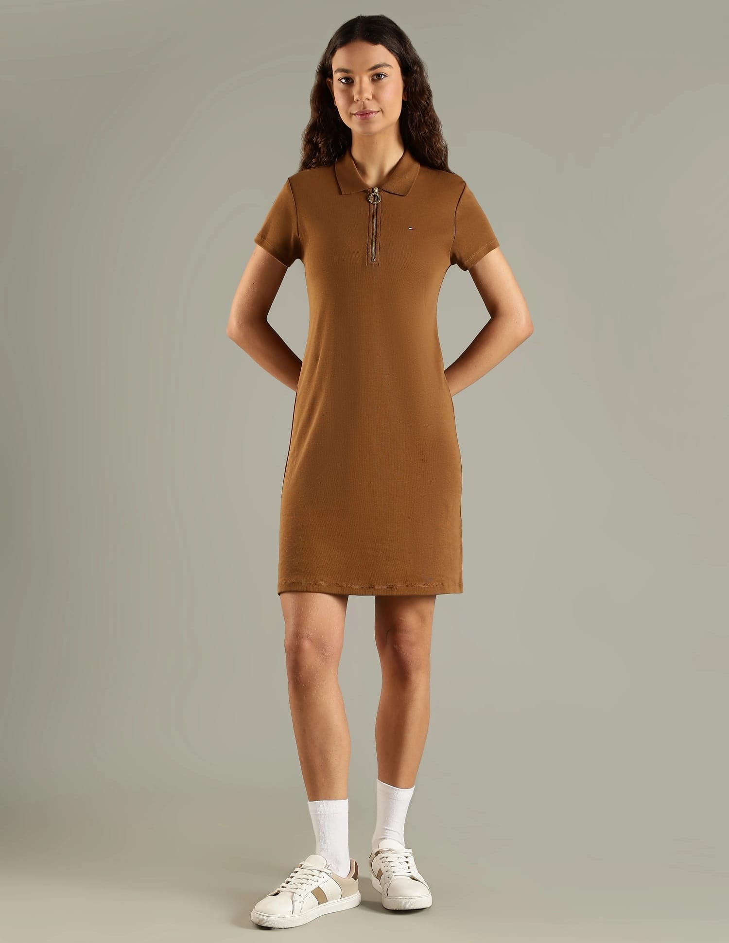 Buy Tommy Hilfiger Cotton Polo Collar T-Shirt Dress