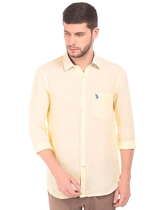 U.S. Polo Assn. Solid Linen Shirt