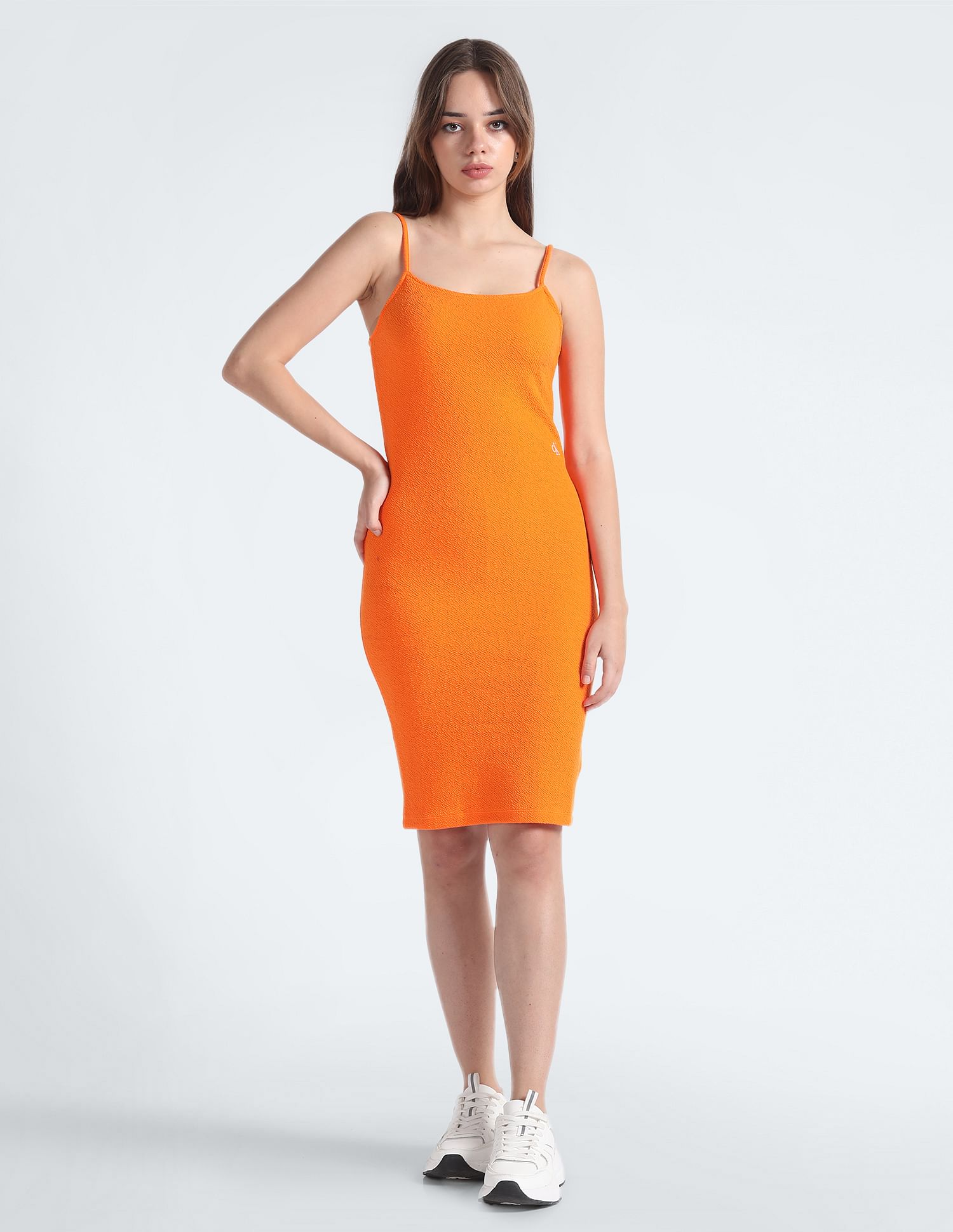 Calvin klein spaghetti strap dress hotsell