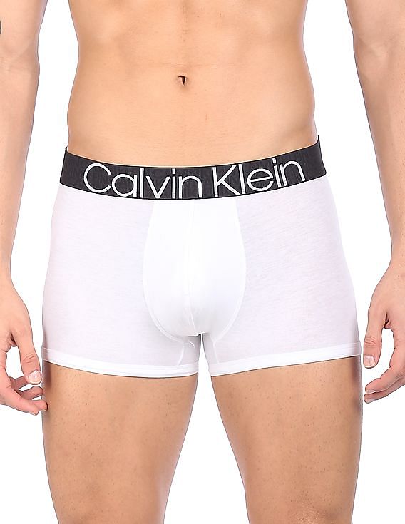 Buy Calvin Klein Underwear Men White Elasticized Waistband Solid