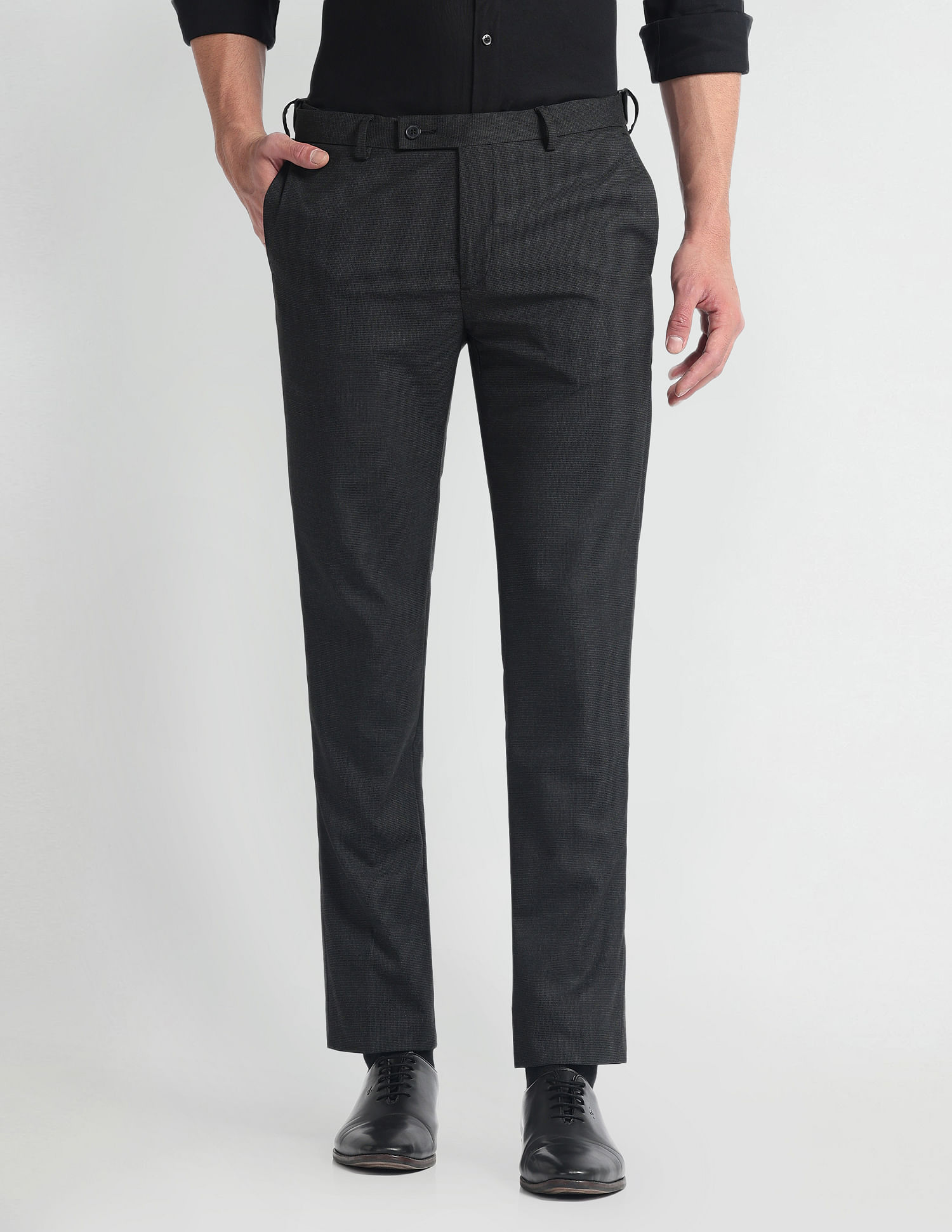 Arrow Tailored Fit Dobby Trousers