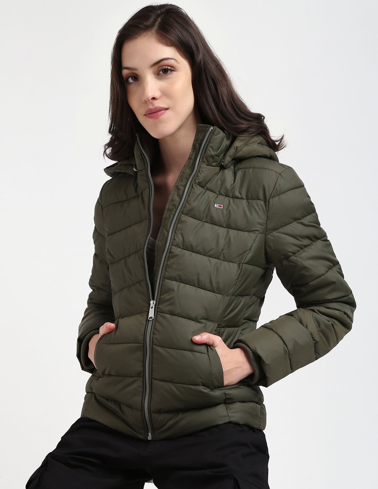 Buy Tommy Hilfiger Basic Hood Puffer Jacket NNNOW