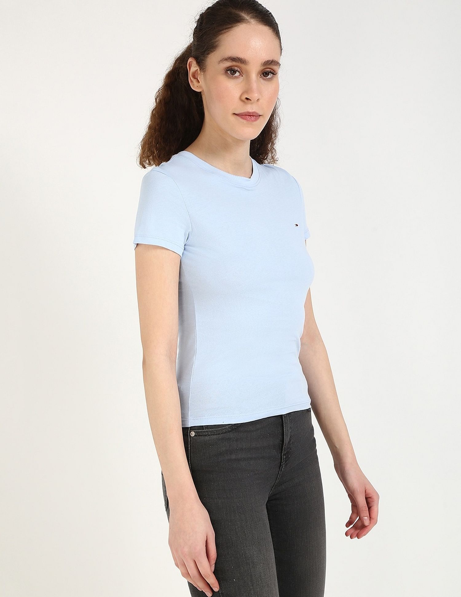 Tommy Hilfiger Solid Slim-Fit Cotton T-Shirt