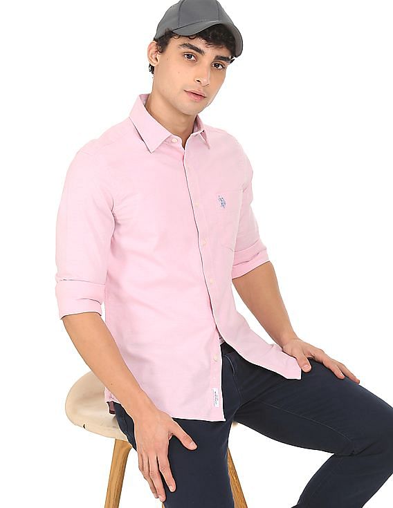 Us polo 2025 assn pink shirt