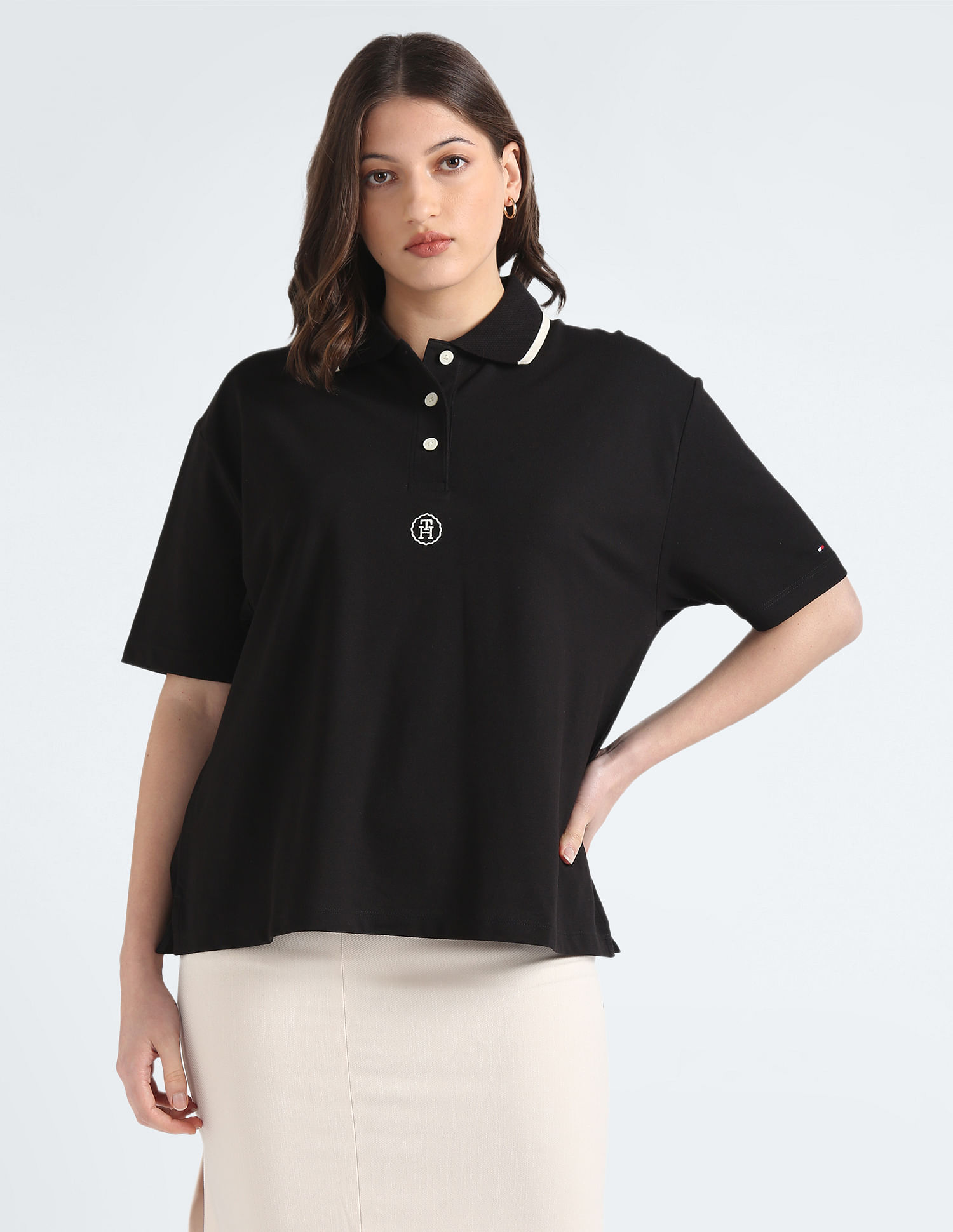 Tommy Hilfiger Relaxed Fit Varsity Polo Shirt