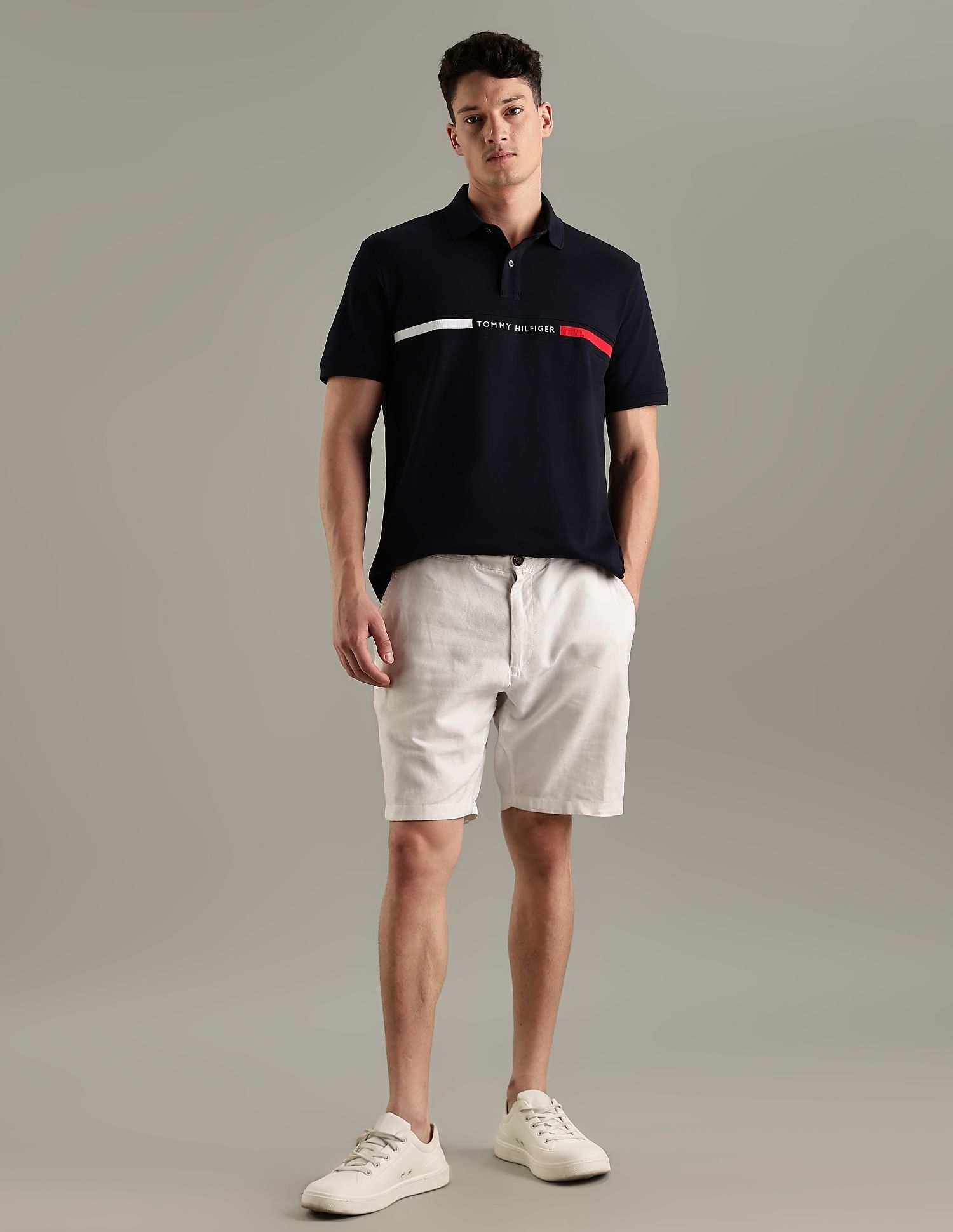 Tommy Hilfiger Logo Regular-Fit Cotton Polo T-Shirt