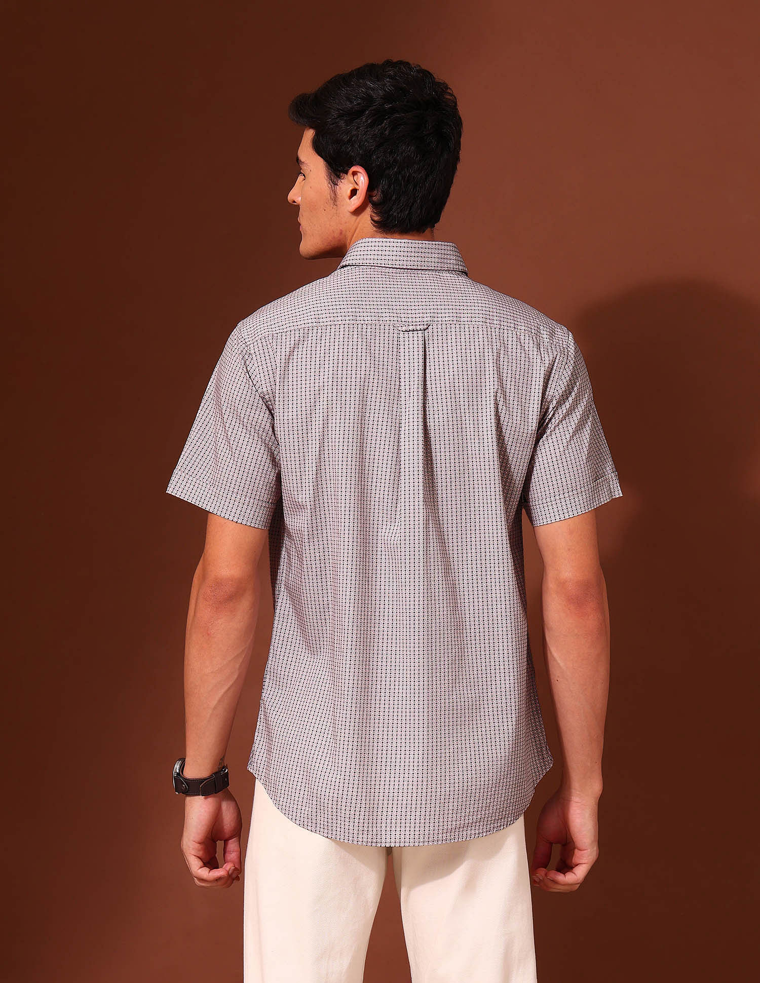 U.S. Polo Assn. Geometric Printed Tailored Fit Shirt