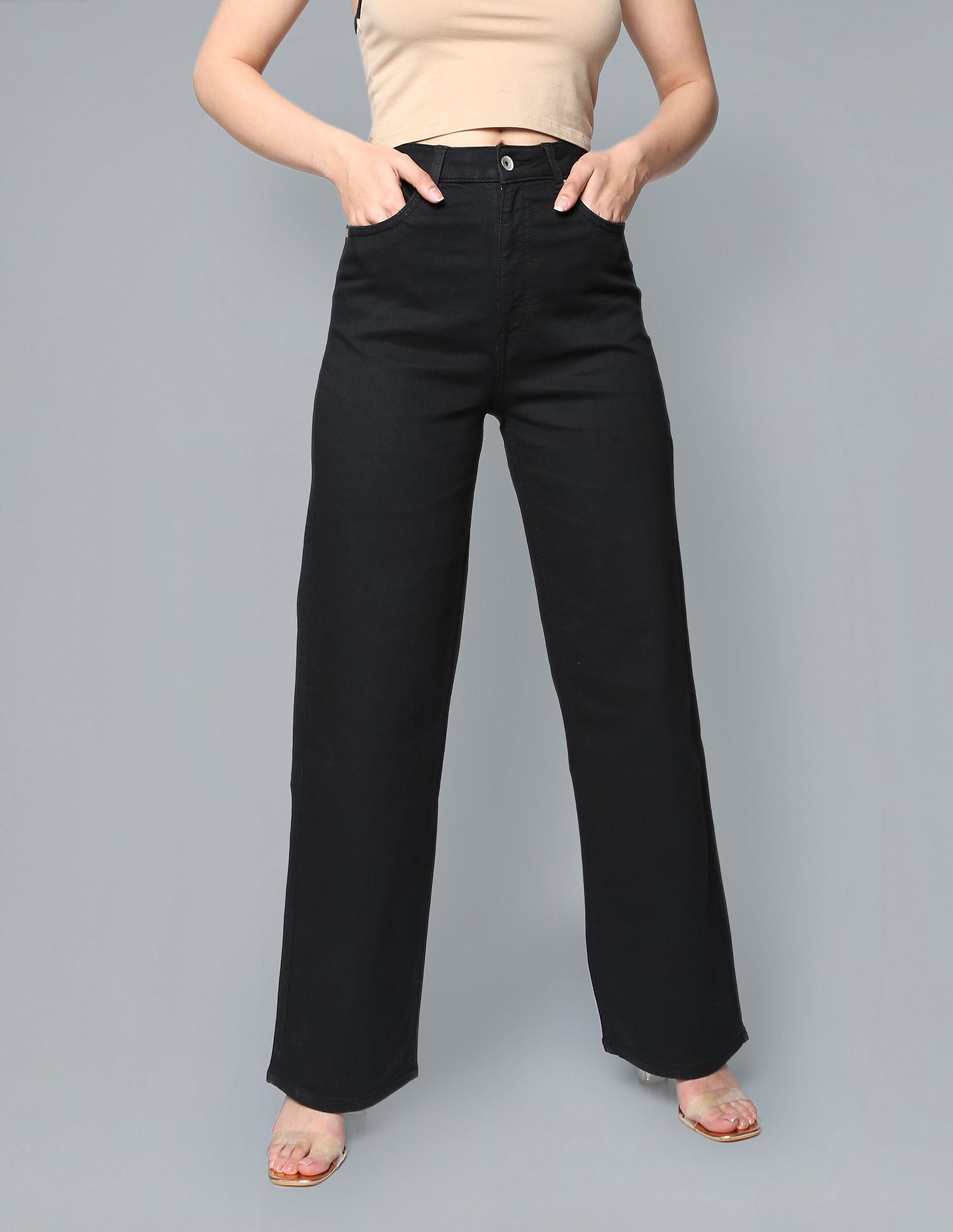 Buy Flying Machine Women High Rise Straight Fit Jeans 