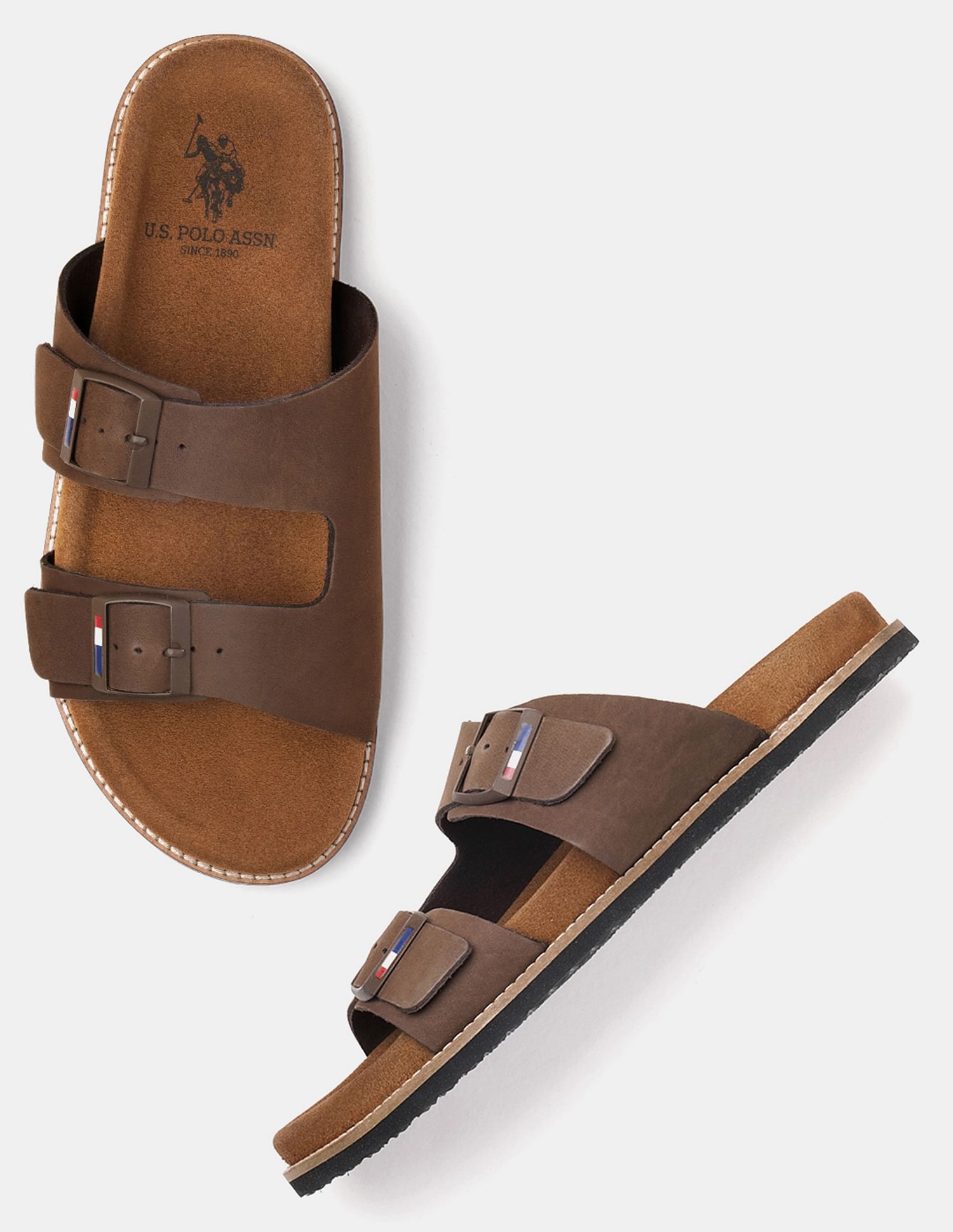 U.S. Polo Assn. Men Buckle Strap Mendy Sandals