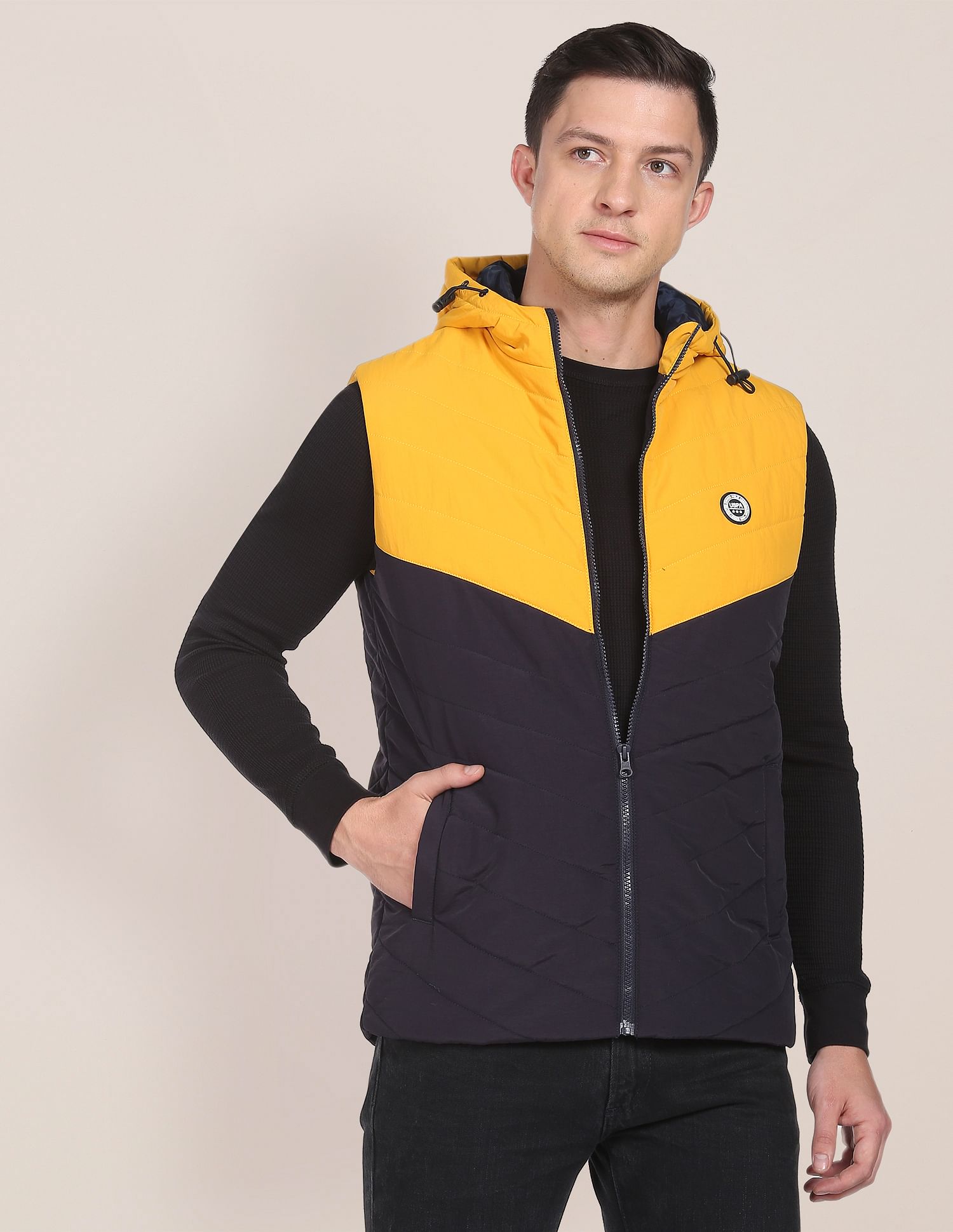 Polyester hooded clearance jacket