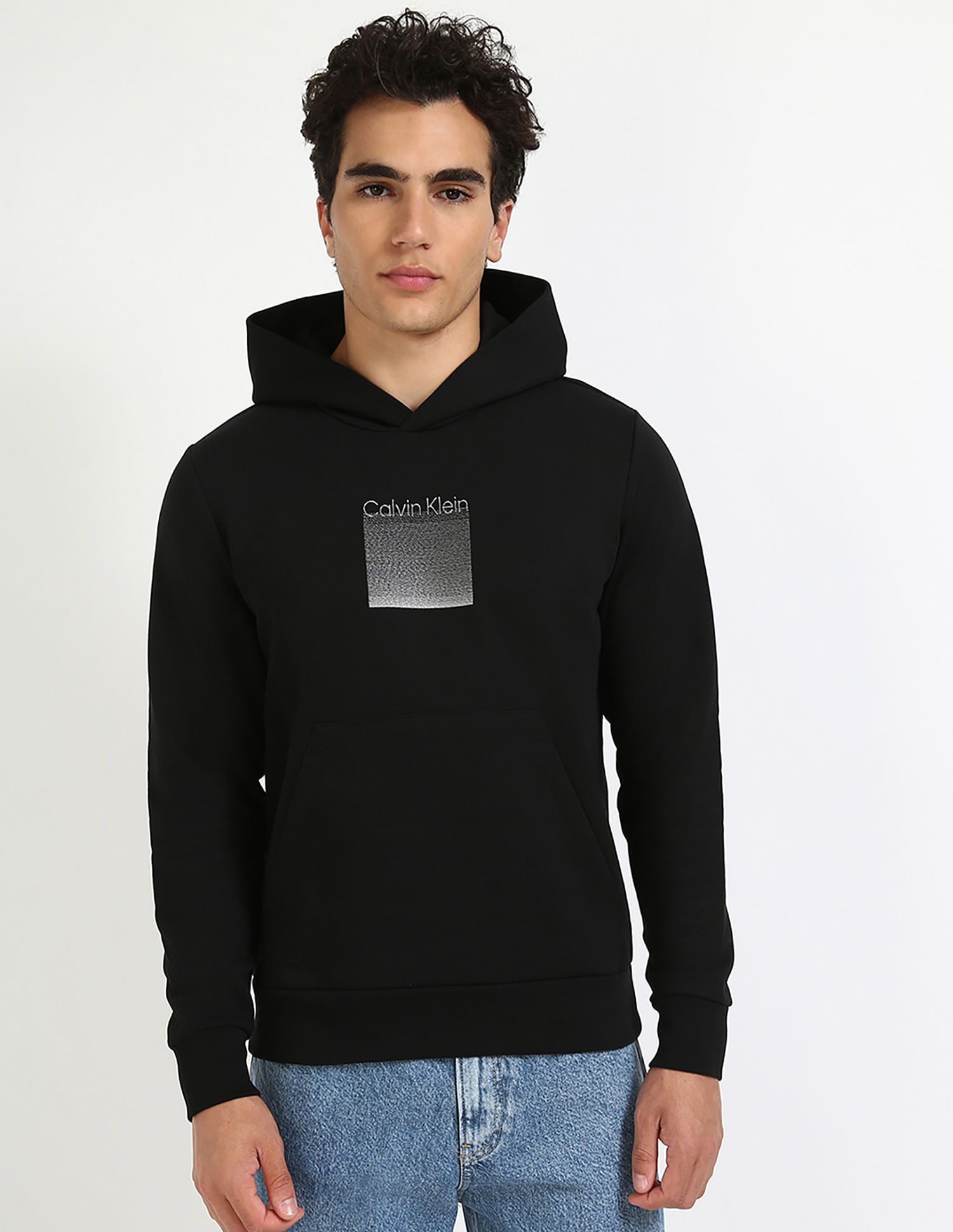 Calvin Klein Jeans Logo Regular-Fit Cotton Sweatshirt