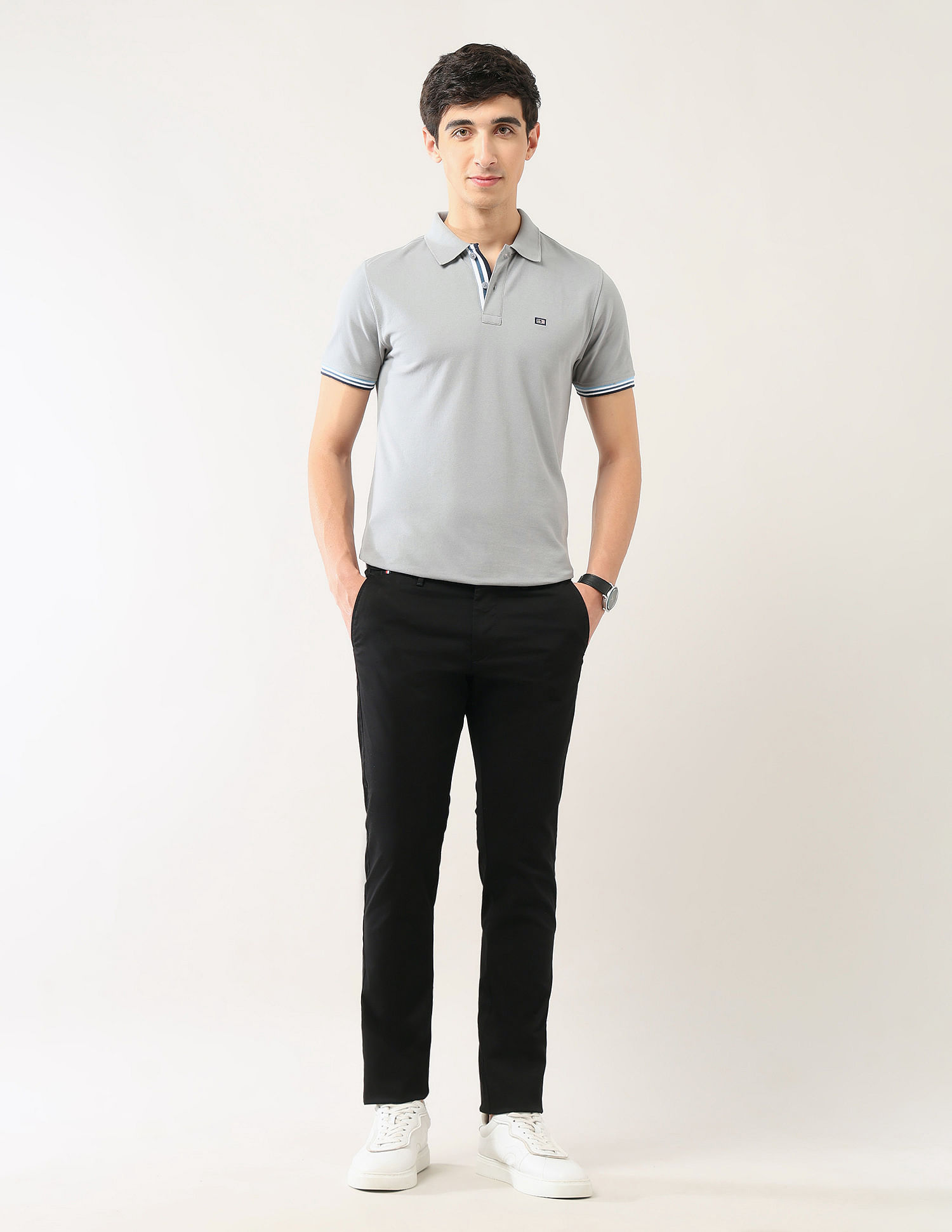 Arrow Sport Dobby Slim Fit Trousers