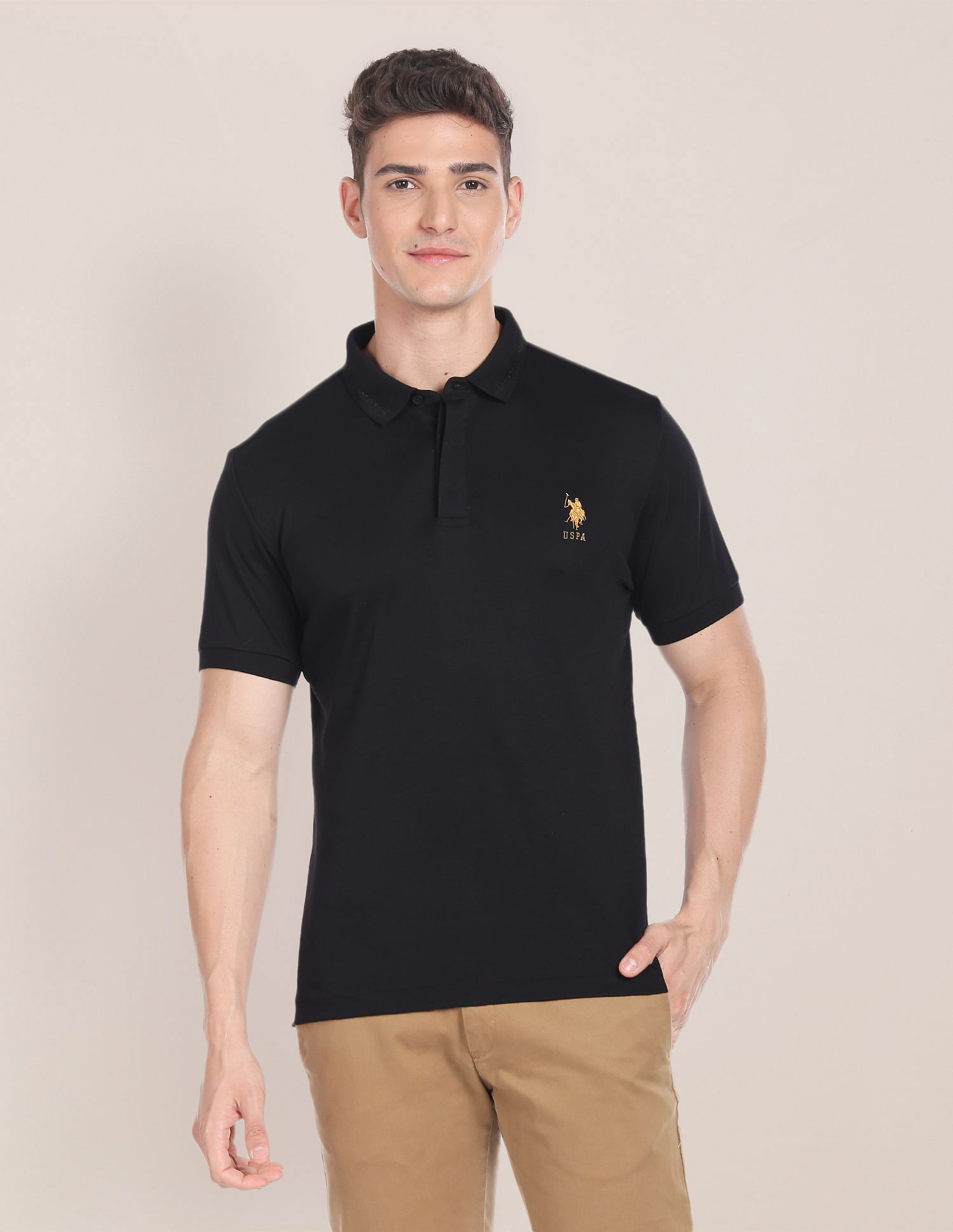 us polo black shirt