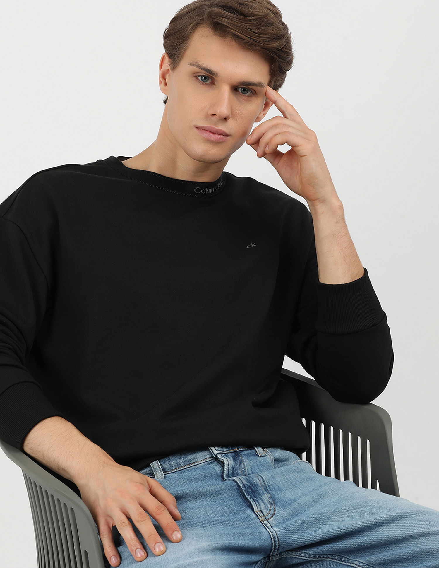 Calvin Klein Jeans Logo Crew Neck Sweatshirt