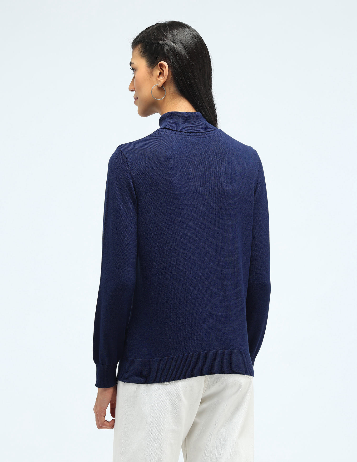 Buy Polo Women Brand Printed Turtle Neck Sweater