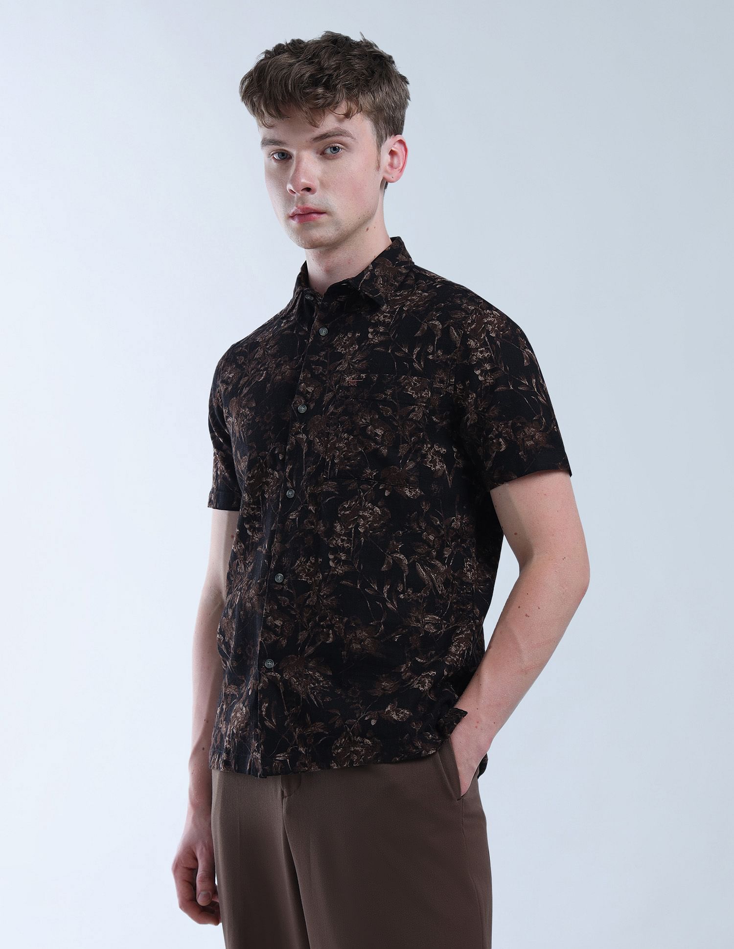 Flying Machine All Over Printed Essentials Shirt