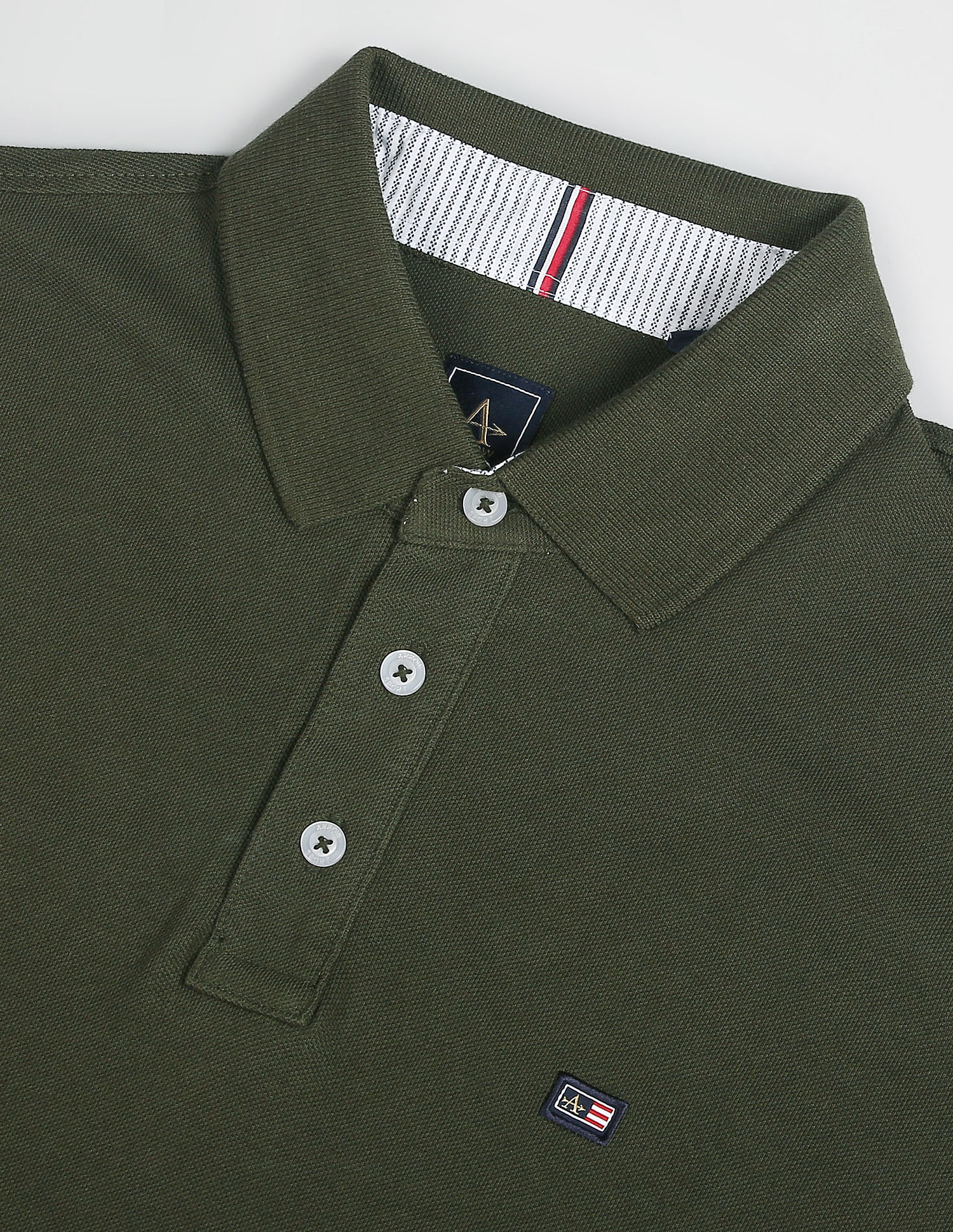Arrow Sports Compact Cotton Solid Polo Shirt