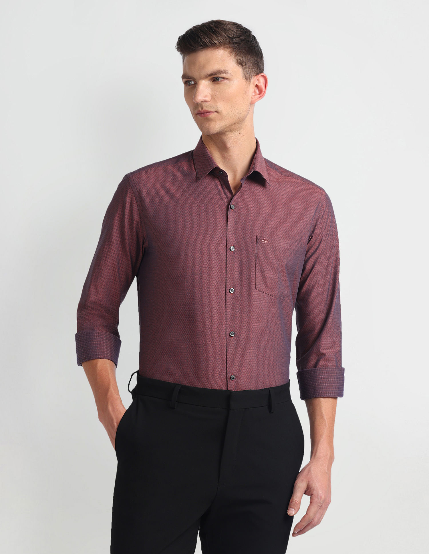 Arrow Manhattan Slim Fit Dobby Shirt