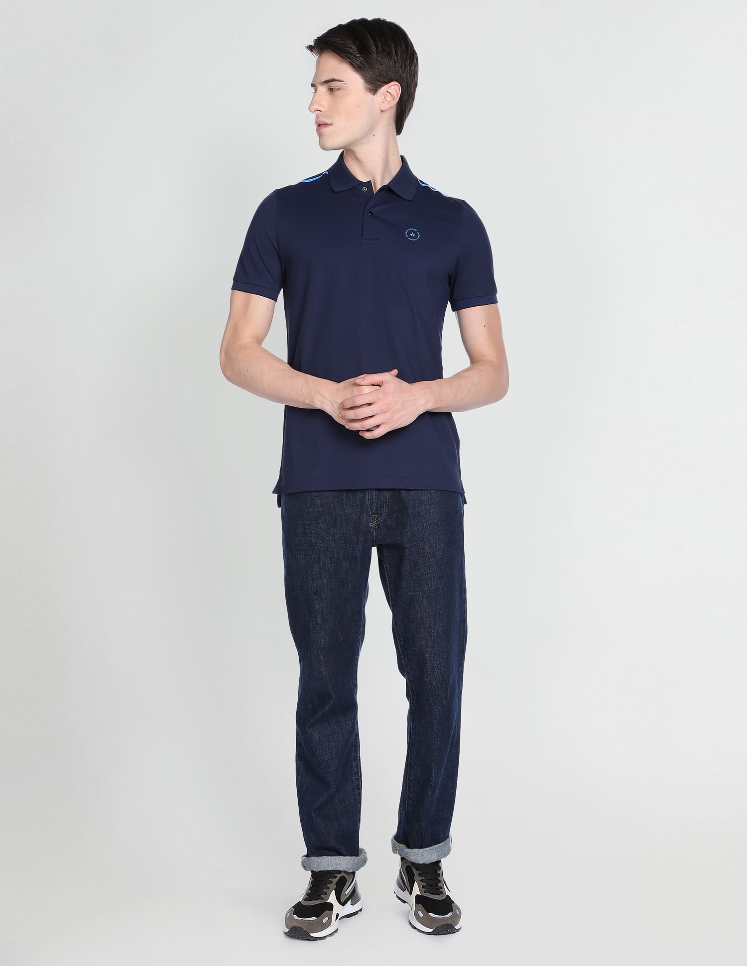 Arrow Newyork Solid Regular Fit Polo Shirt
