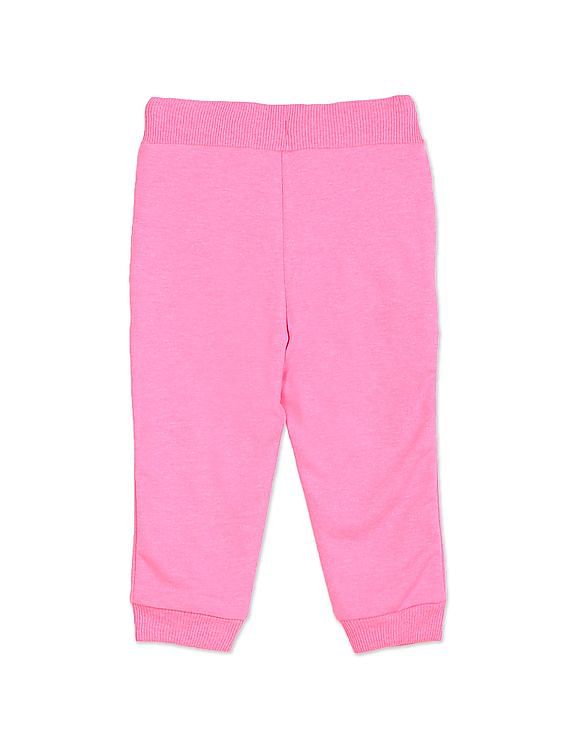 U.S. Polo Assn. Kids Mid Rise Brand Print Track Pants