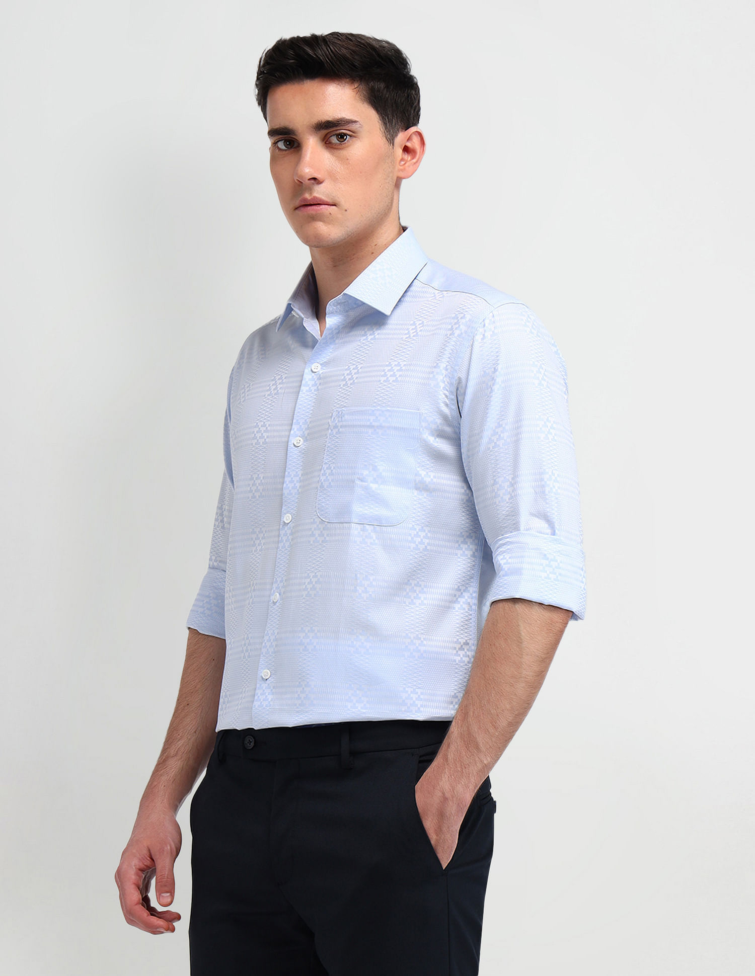 Arrow Italian Elegance Printed Slim Fit Shirt