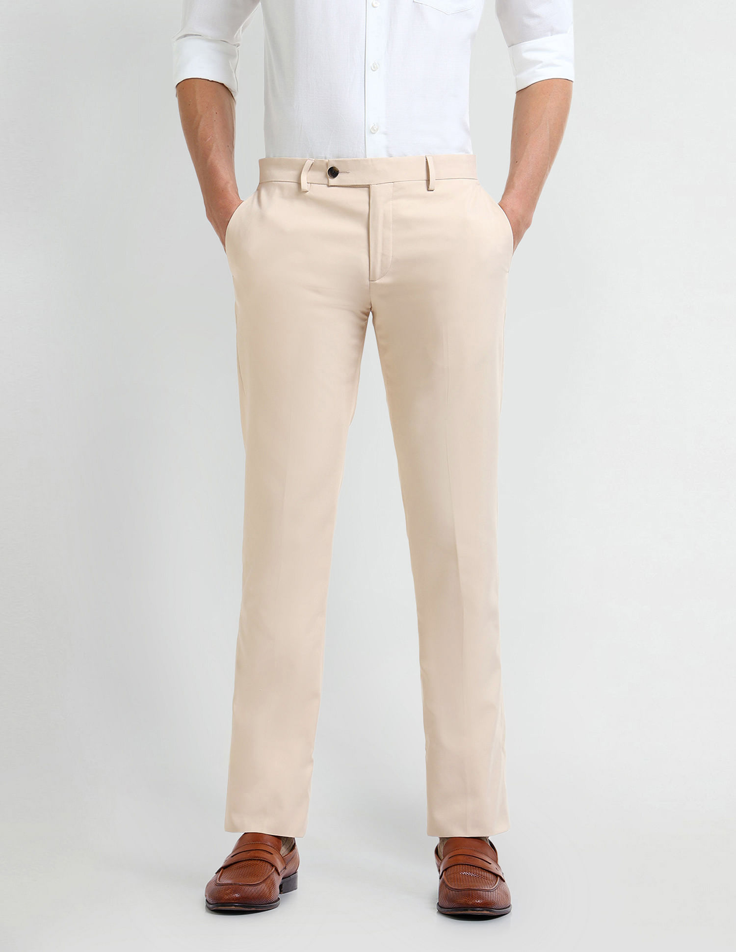 Arrow Tapered Fit Twill Trousers