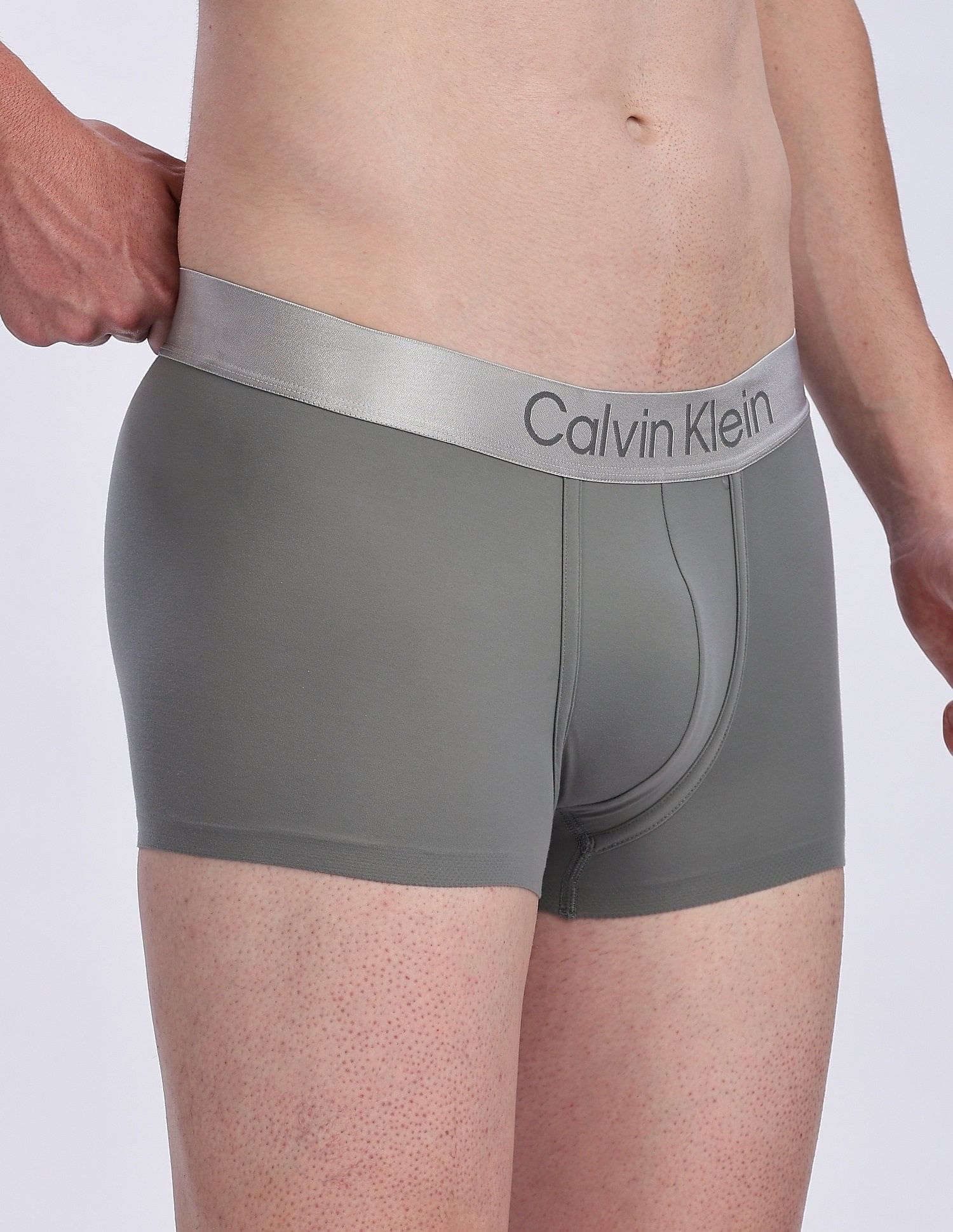 Calvin Klein Underwear Low Rise Solid Grey Trunks