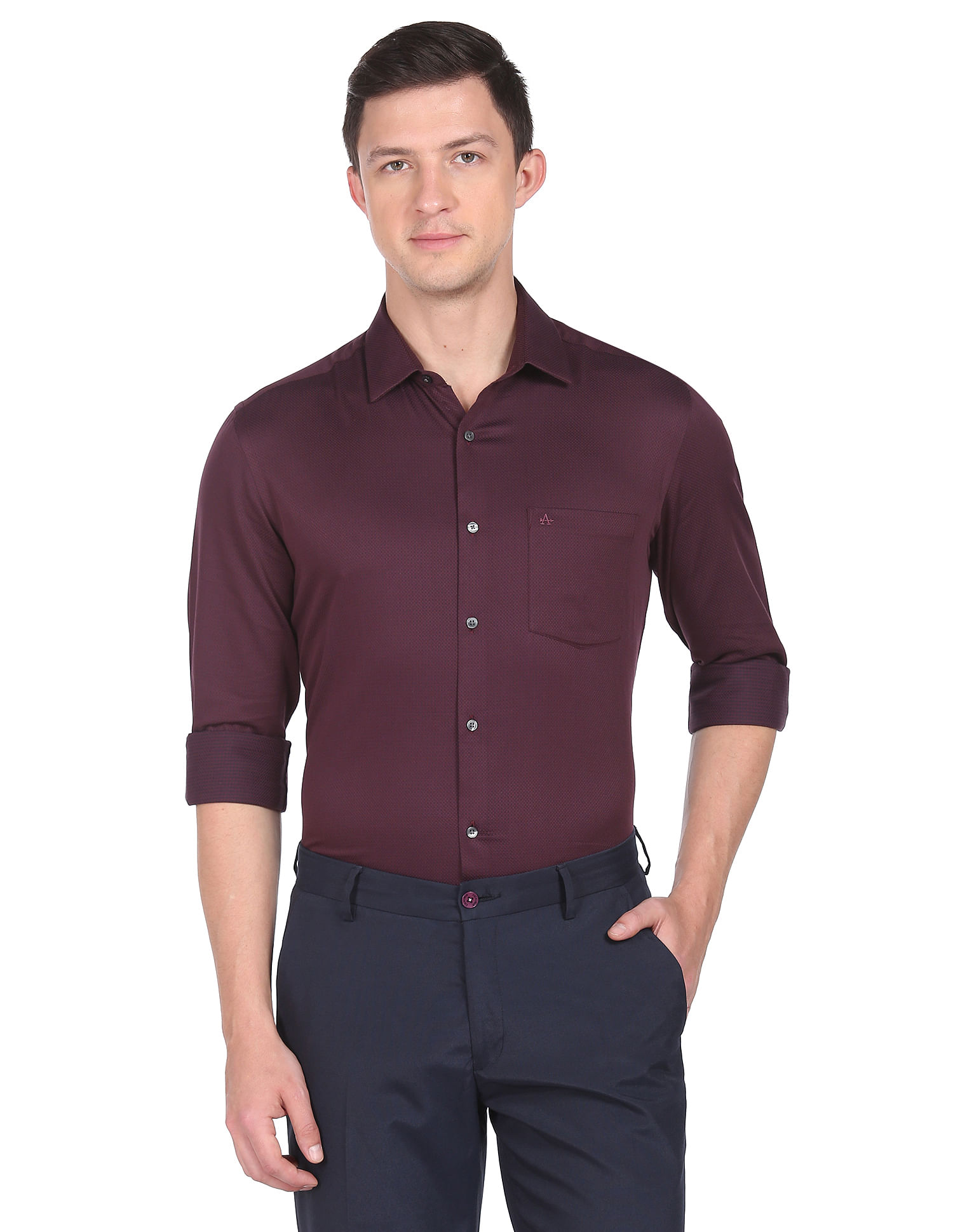 Arrow Geometric Pattern Cotton Shirt