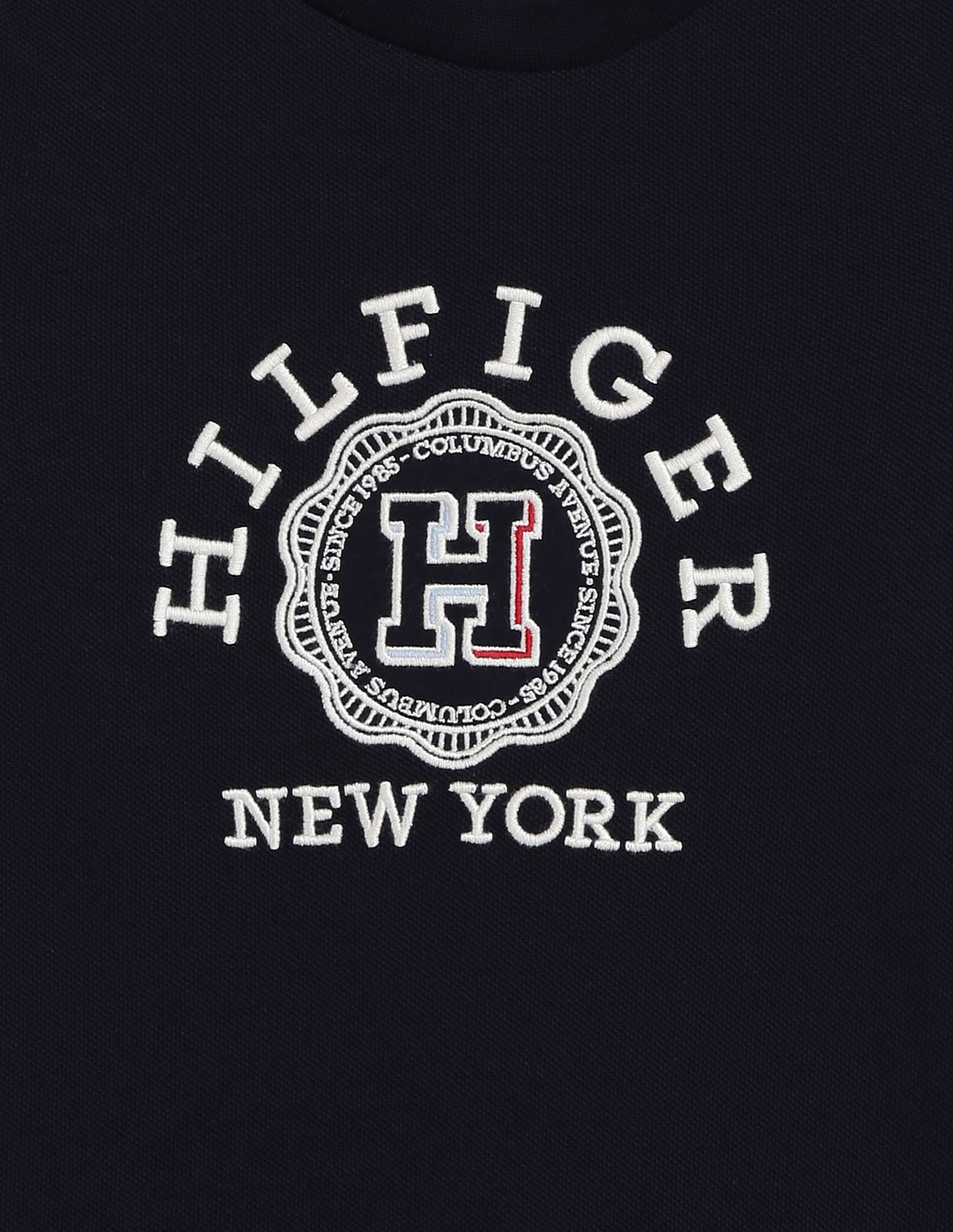 Tommy Hilfiger Kids Seal Embroidered Cotton T-Shirt
