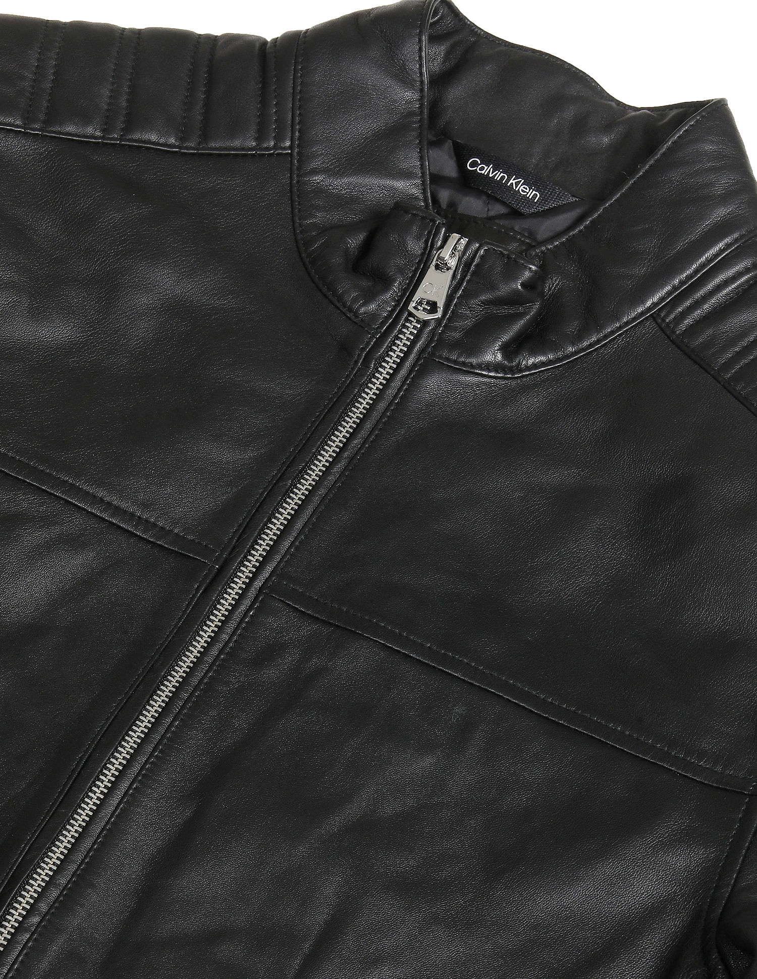 Descubrir 89+ imagen men's calvin klein leather jacket - Thptnganamst ...