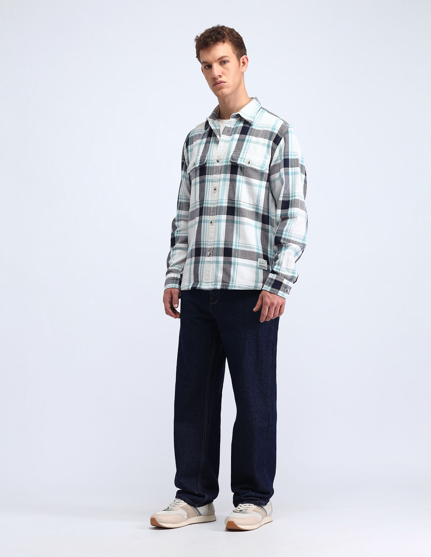 Flying Machine Kiddult Gingham Checked Shacket