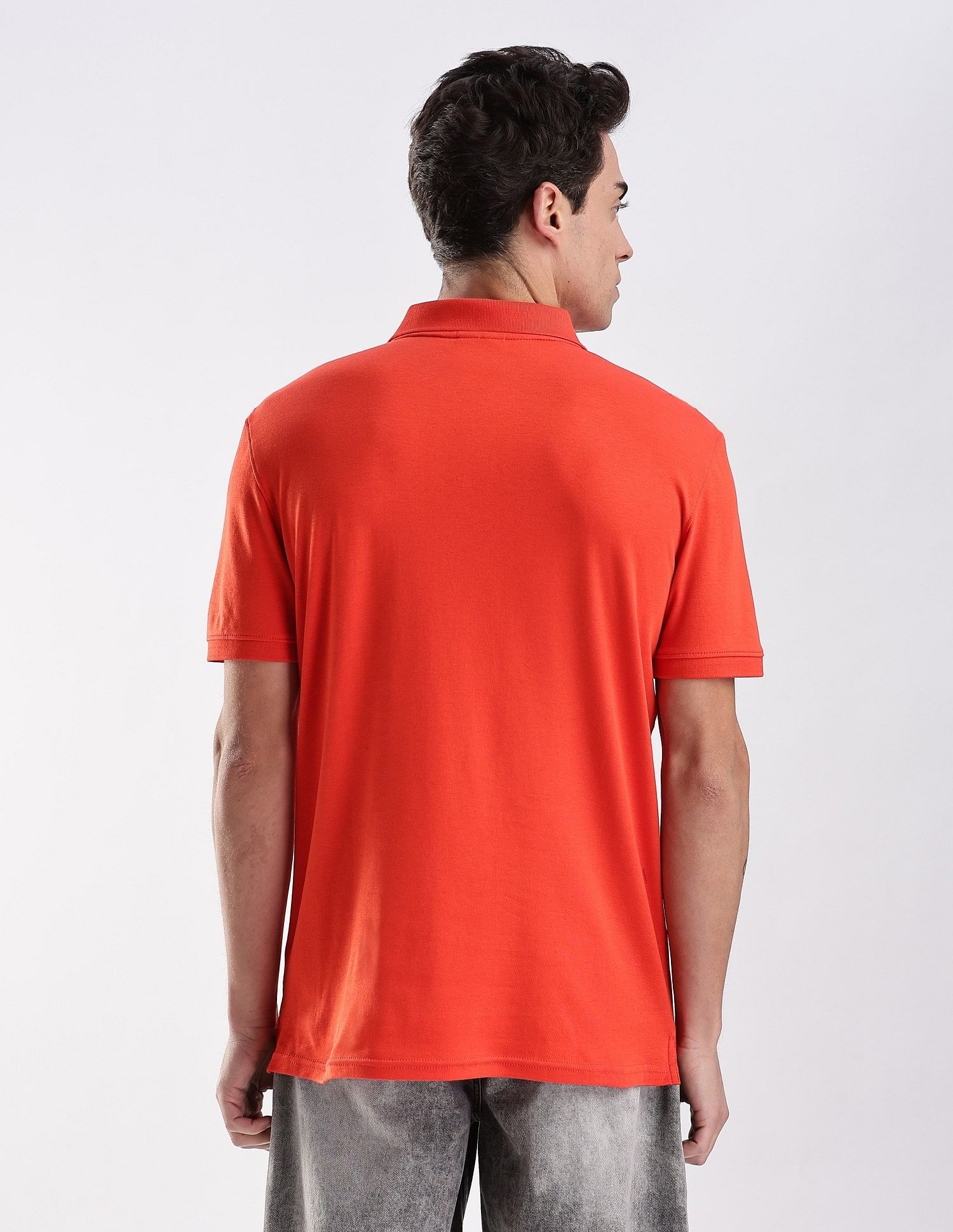 Calvin Klein Jeans Regular-Fit Solid Cotton Polo Shirt