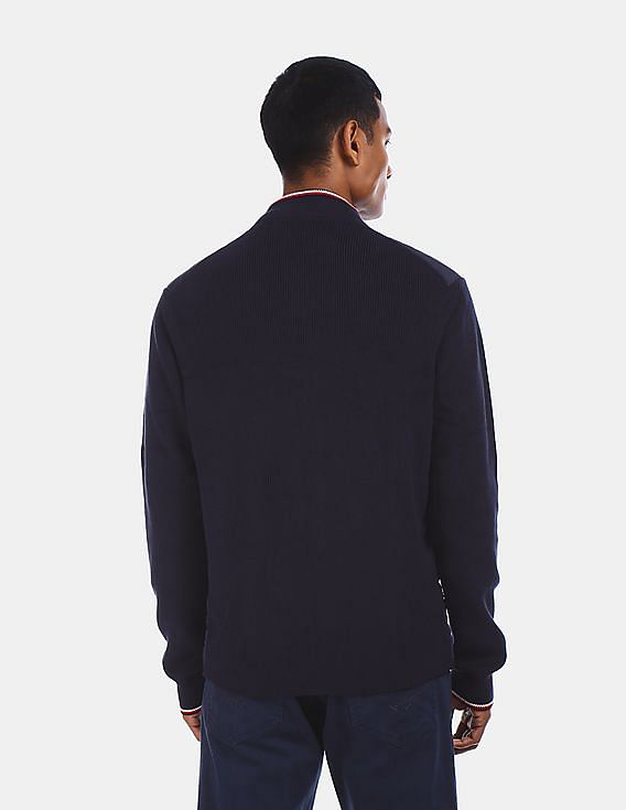 トミーヒルフィガーMercedes-Benz ボンバージャケット ネイビー Buy Tommy Hilfiger Men Navy Mercedes Benz Mixed Media Bomber